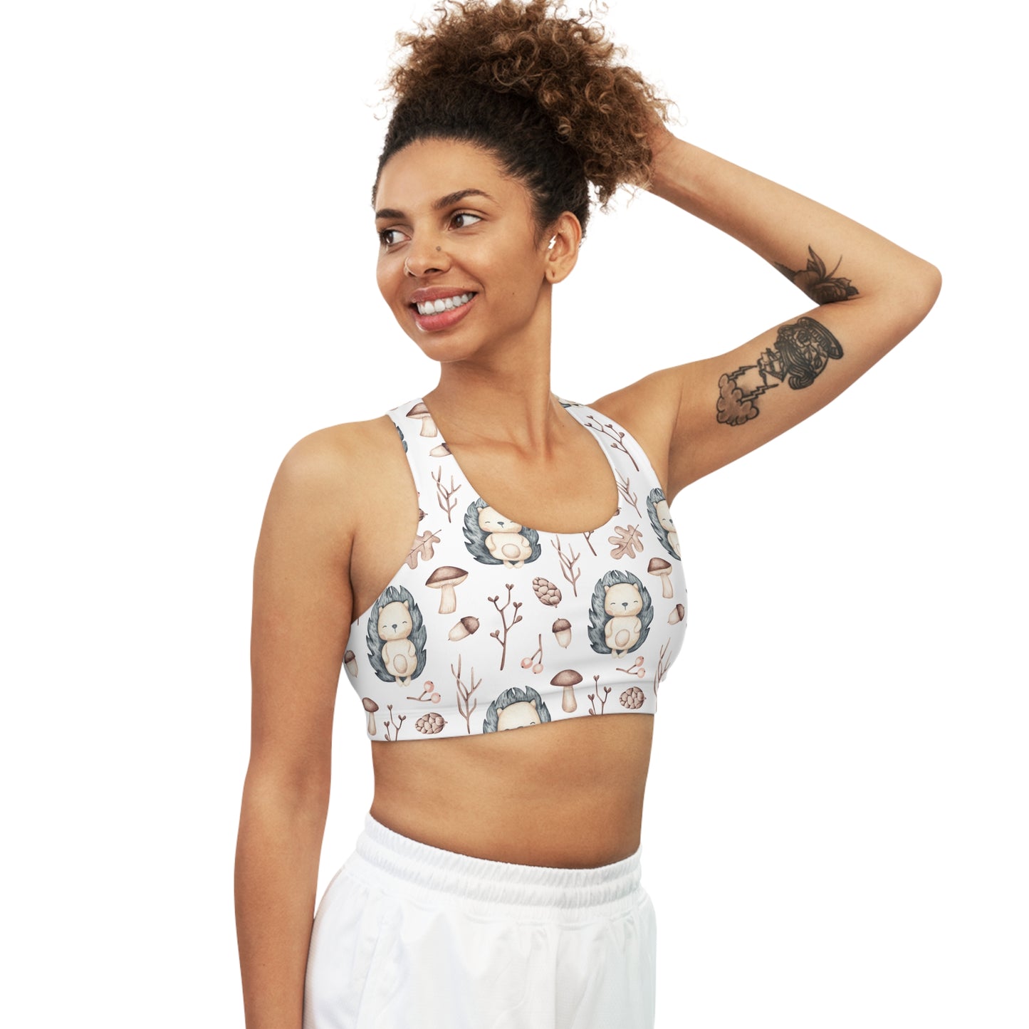 Seamless Sports Bra, Hedgehog