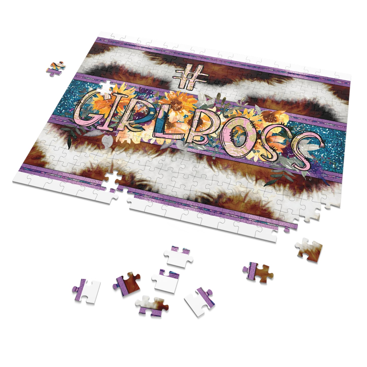 Jigsaw Puzzle, Girlboss, Personalised/Non-Personalised (30, 110, 252, 500,1000-Piece)