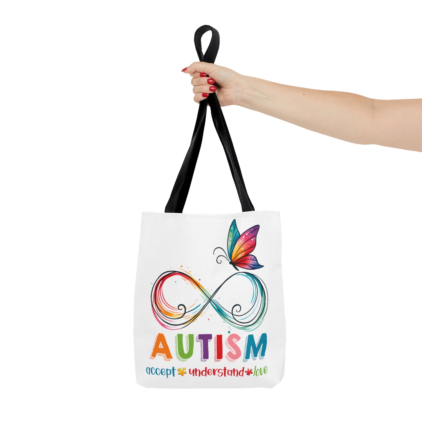 Tote Bag, Autism, Accept, Understand, Love, Personalised/Non-Personalised Tote bag