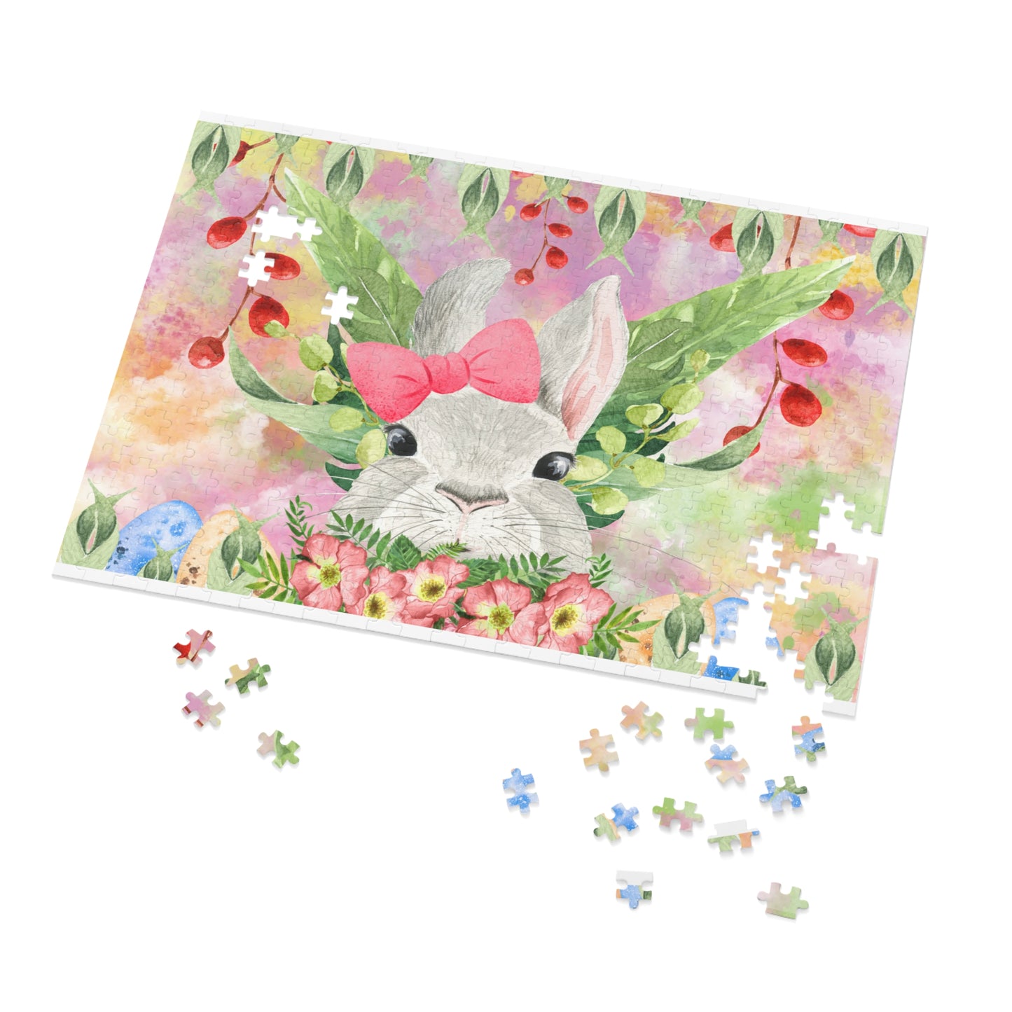 Puzzle, Easter, Rabbit, Personalised/Non-Personalised (30, 110, 252, 500,1000-Piece) awd-630