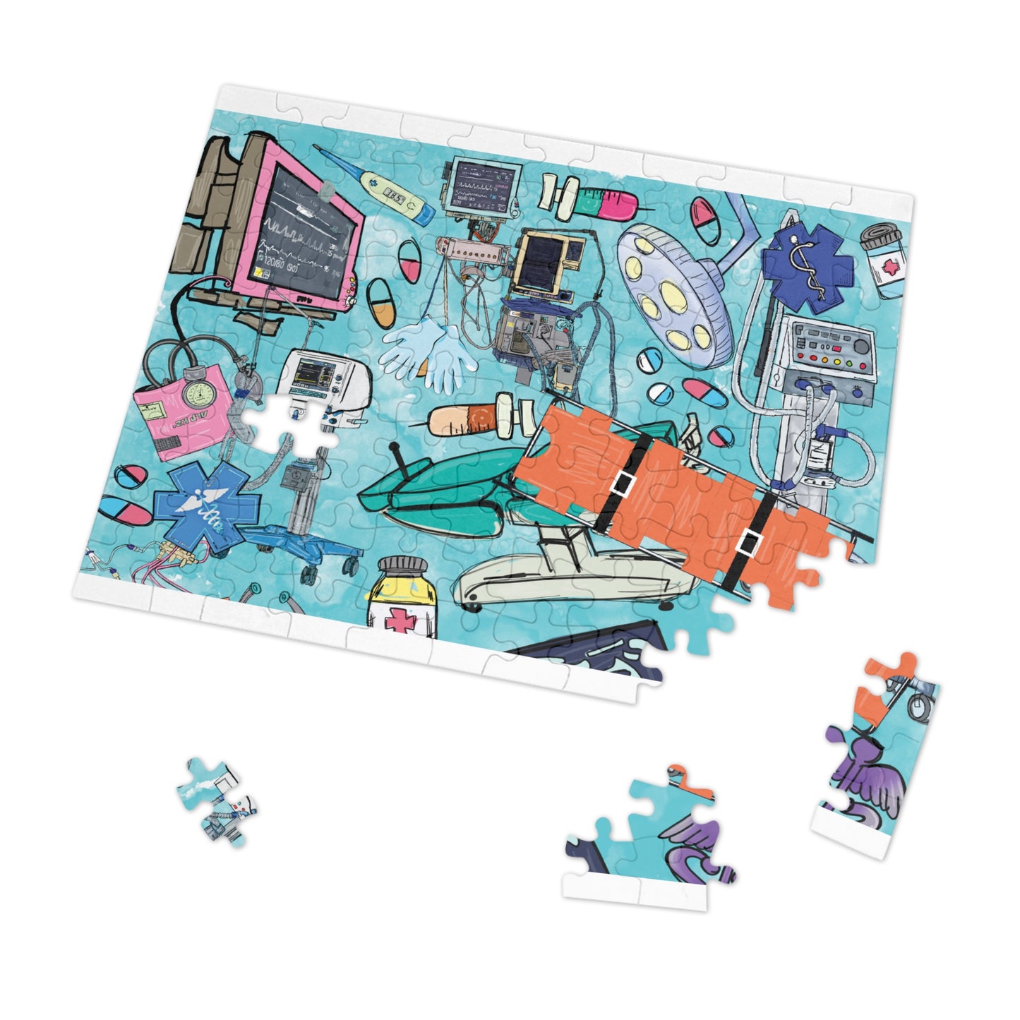 Jigsaw Puzzle, Trauma Nurse, Personalised/Non-Personalised (30, 110, 252, 500,1000-Piece)