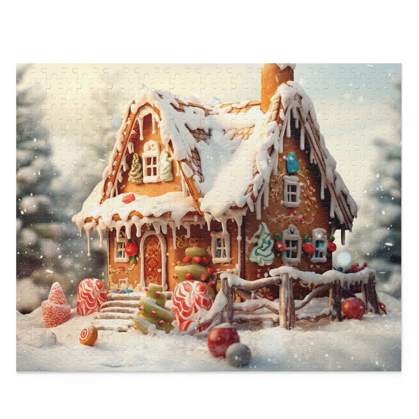 Puzzle, Christmas, Gingerbread House  (120, 252, 500-Piece) awd-615