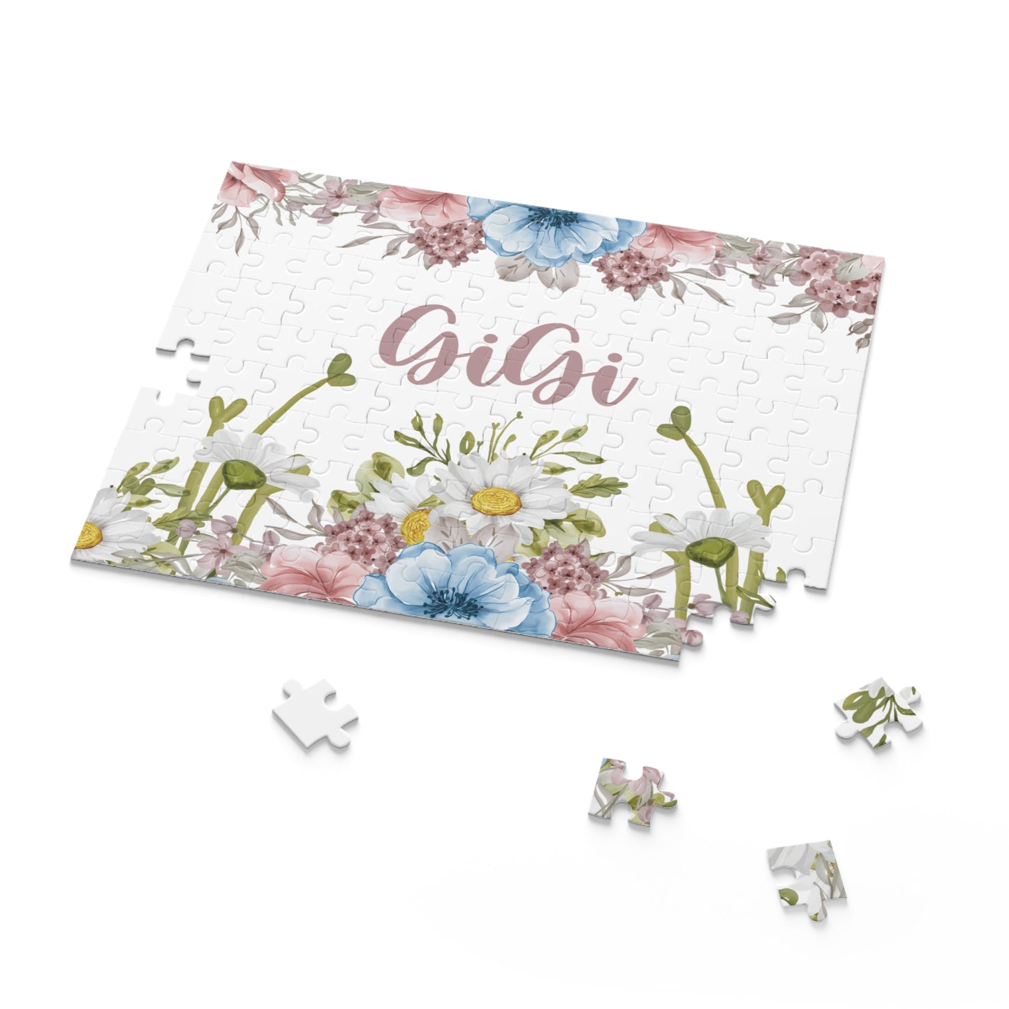 Personalised/Non-Personalised Puzzle, Floral, GiGi (120, 252, 500-Piece)