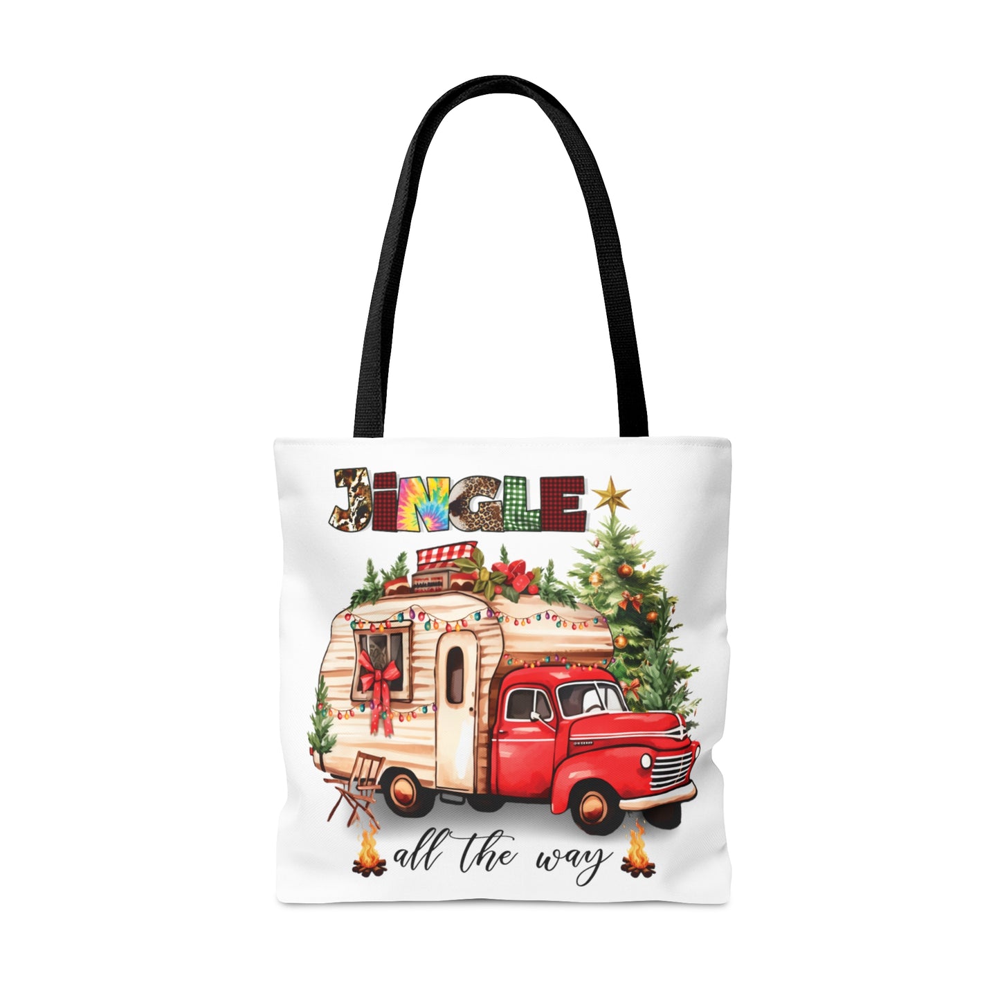 Tote Bag, Christmas, Camper