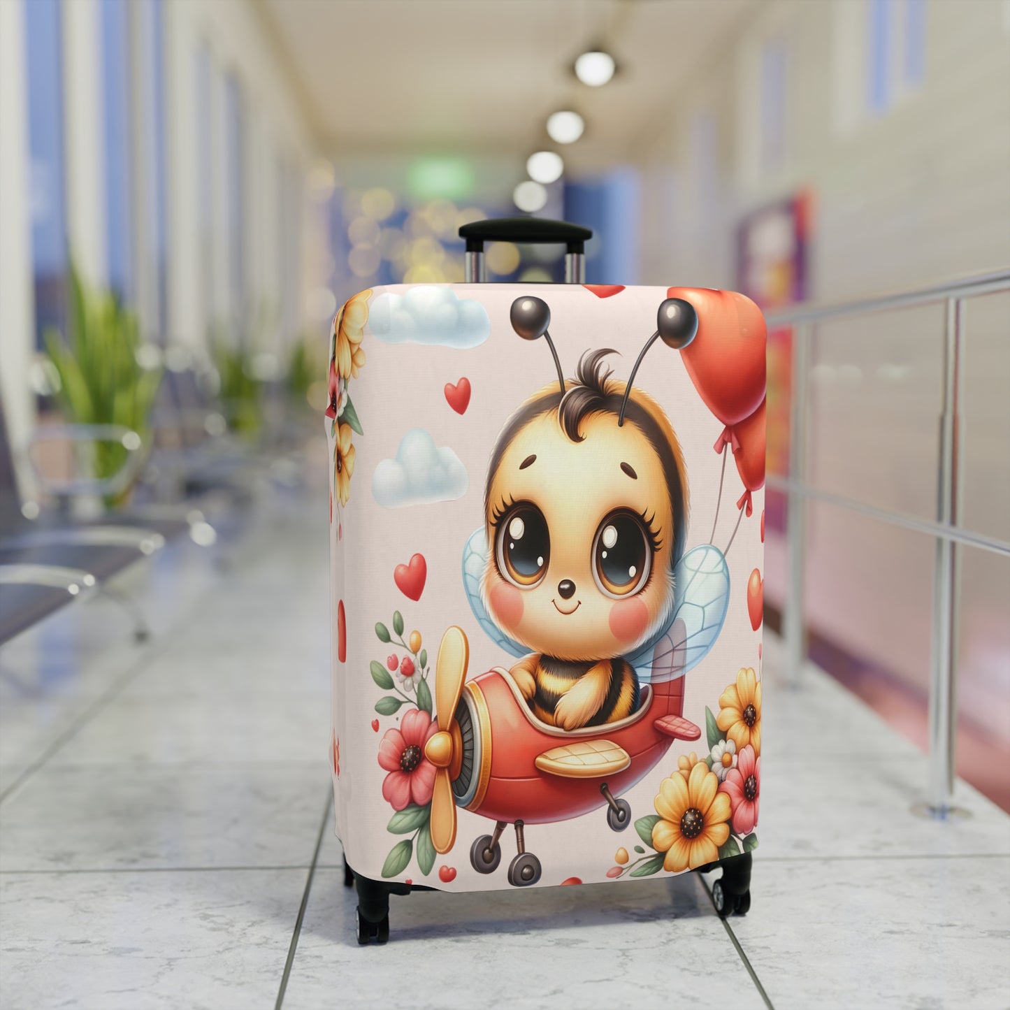 Luggage Cover, Bee in Plane, awd-309