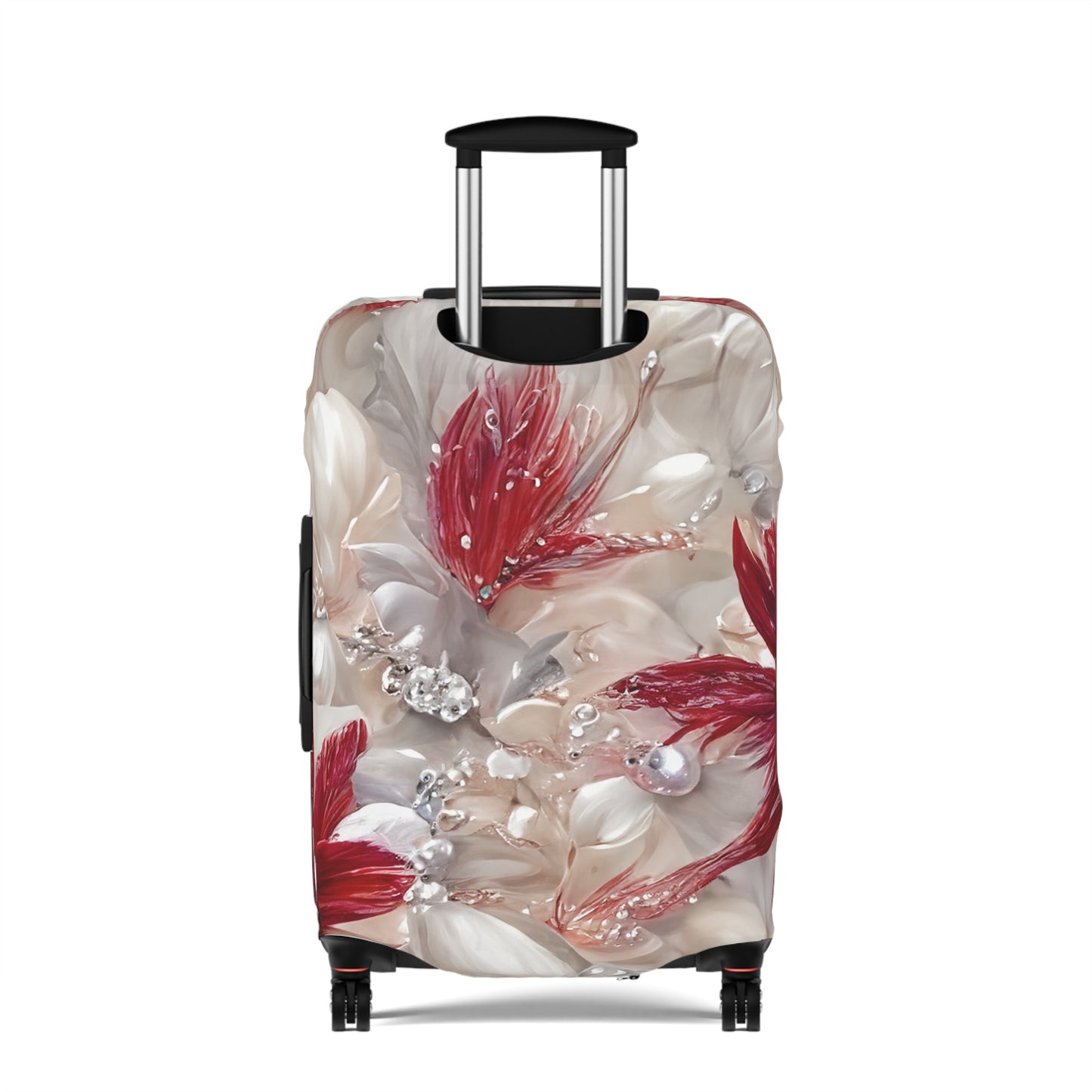 Luggage Cover, Red Floral