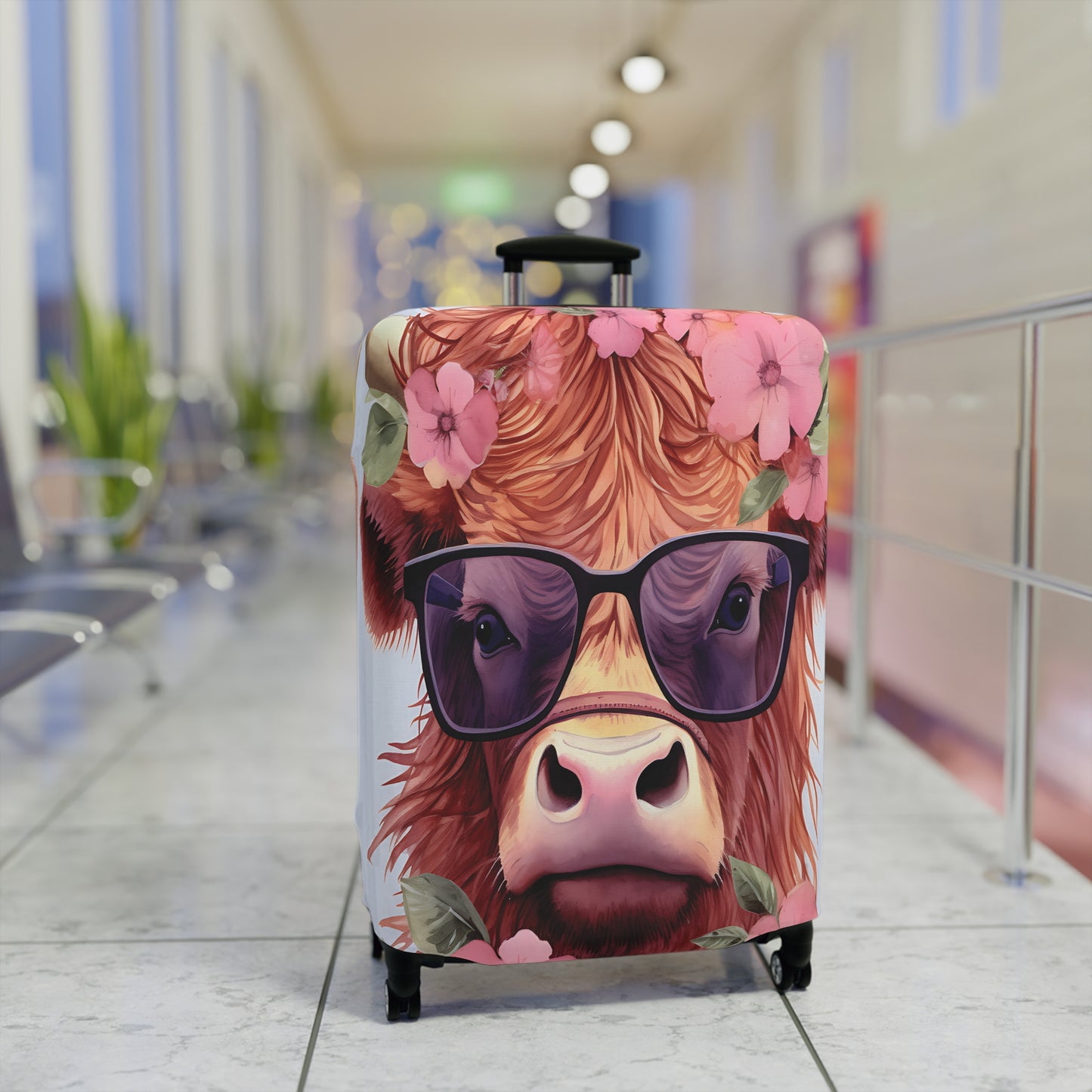 Luggage Cover, Highland Cow, awd-018