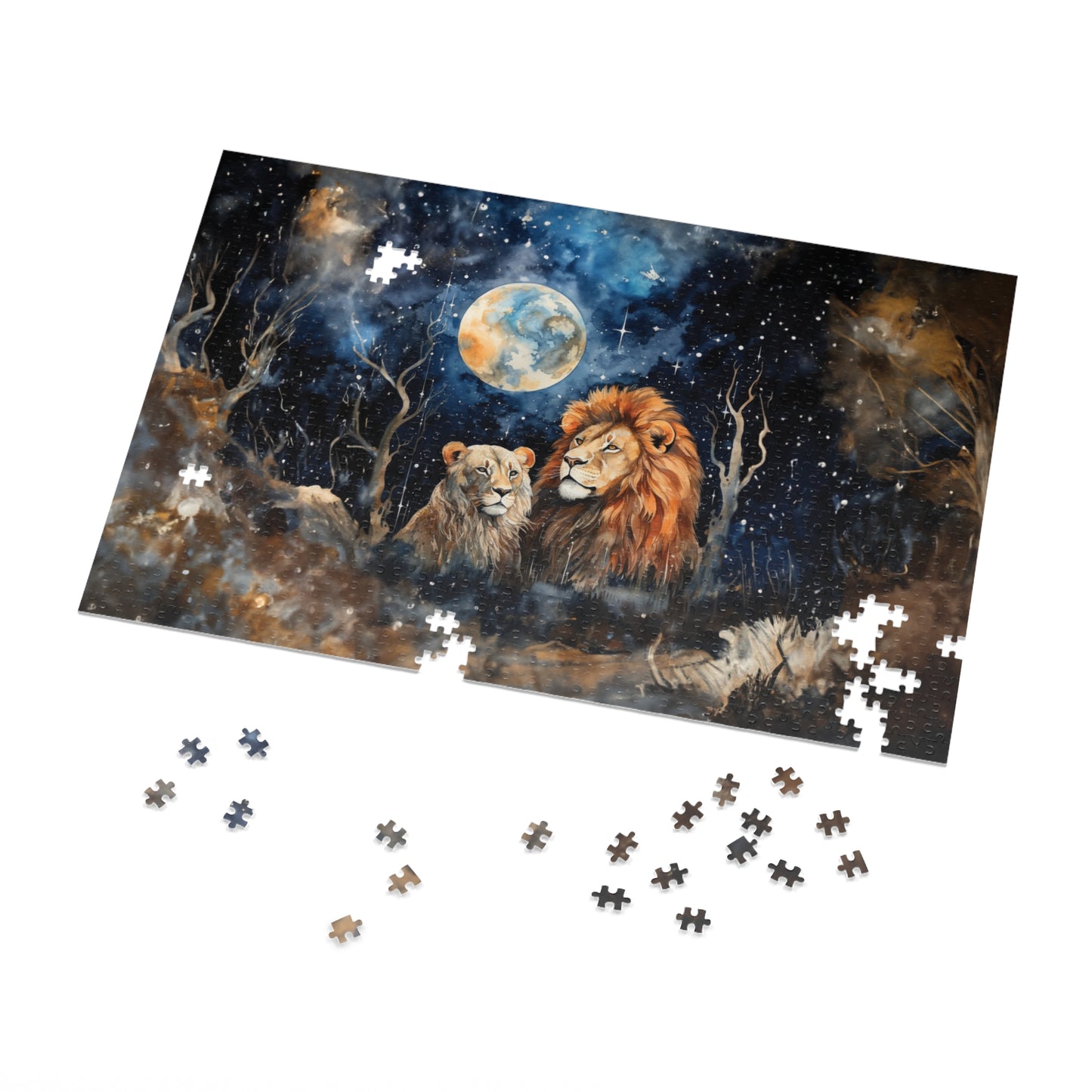 Puzzle, Lions, Personalised/Non-Personalised (30, 110, 252, 500,1000-Piece)