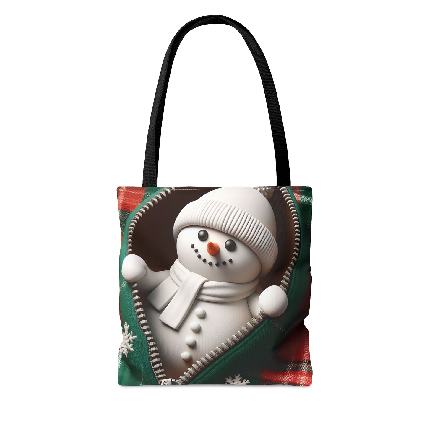 Tote Bag, Christmas, Snowman, Personalised/Non-Personalised Tote bag