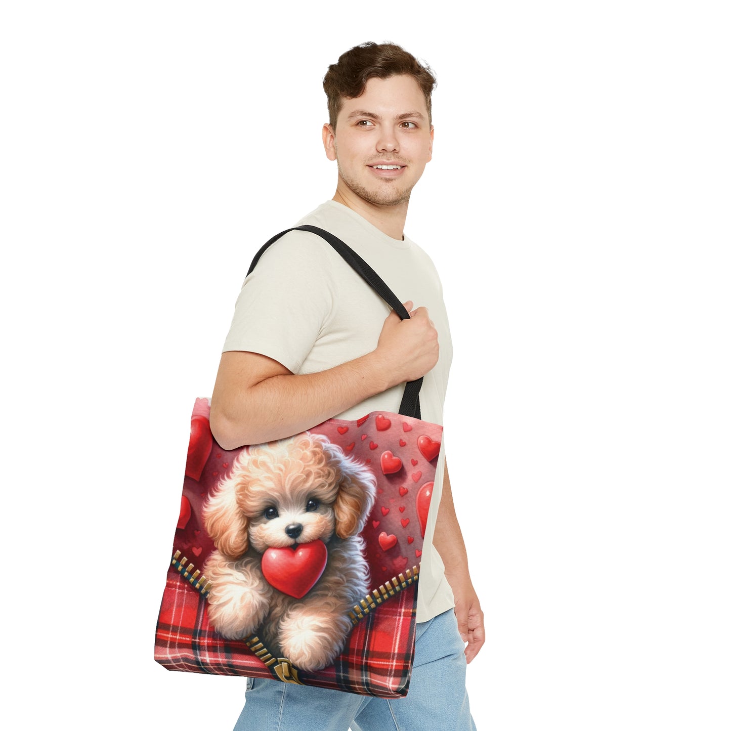 Tote Bag, Cute Dog, Personalised/Non-Personalised Tote bag