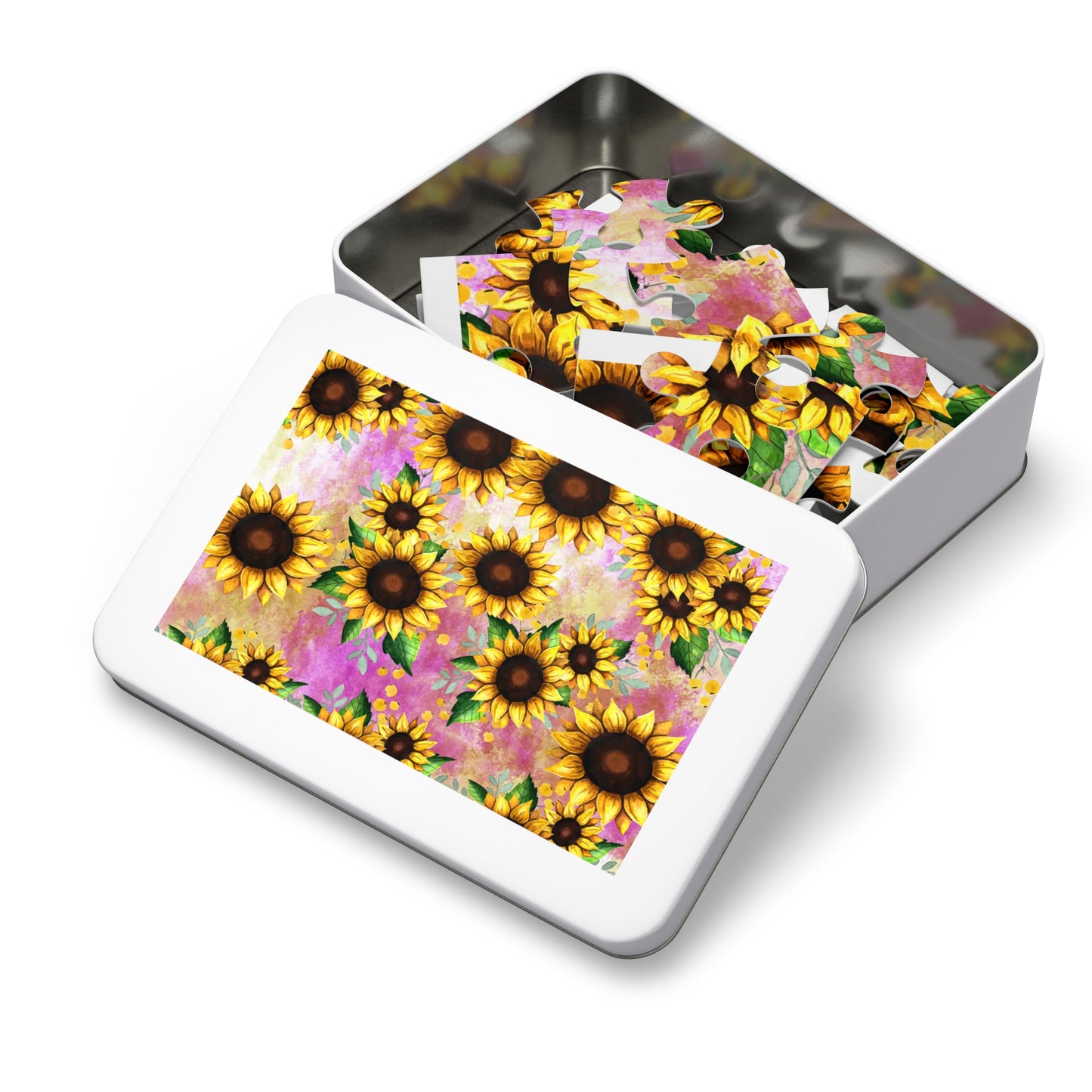 Jigsaw Puzzle, Sunflower, Personalised/Non-Personalised (30, 110, 252, 500,1000-Piece)