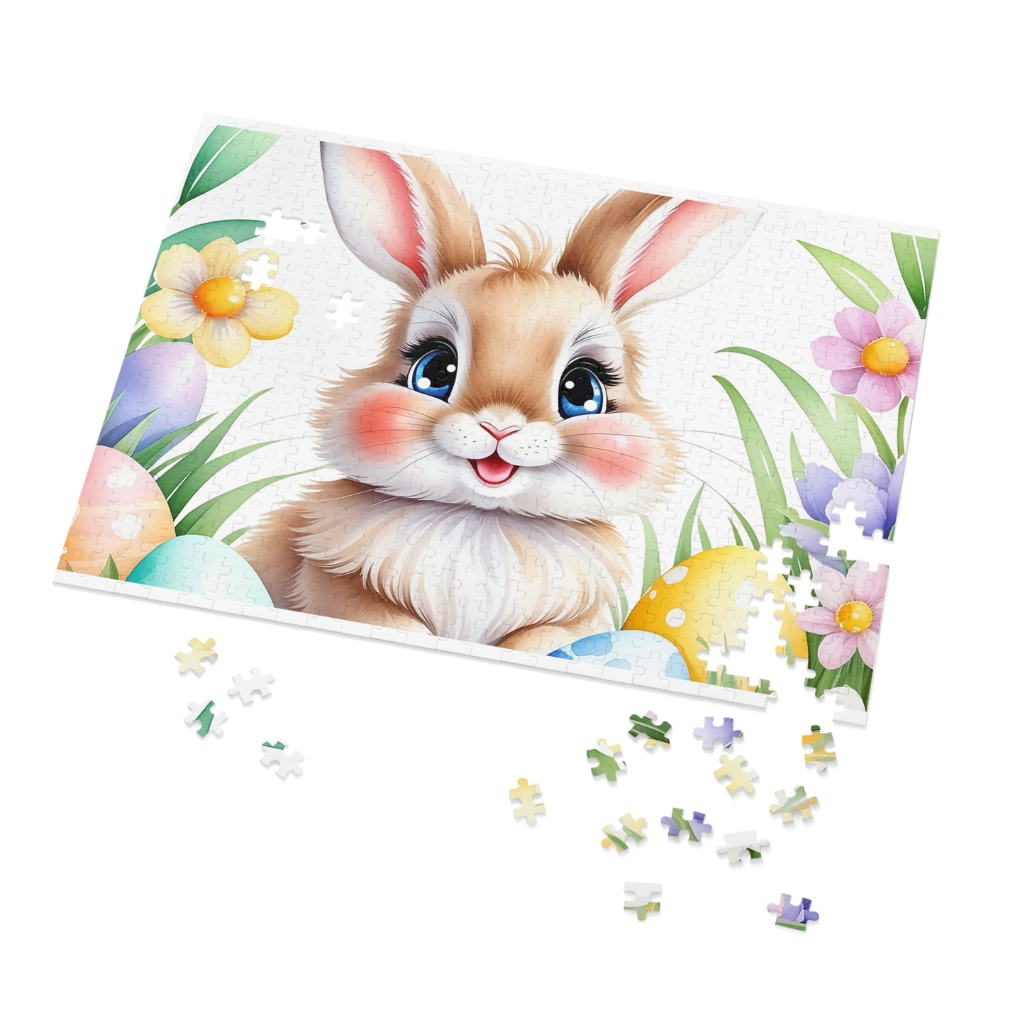 Puzzle, Easter, Rabbit, Personalised/Non-Personalised (30, 110, 252, 500,1000-Piece) awd-650