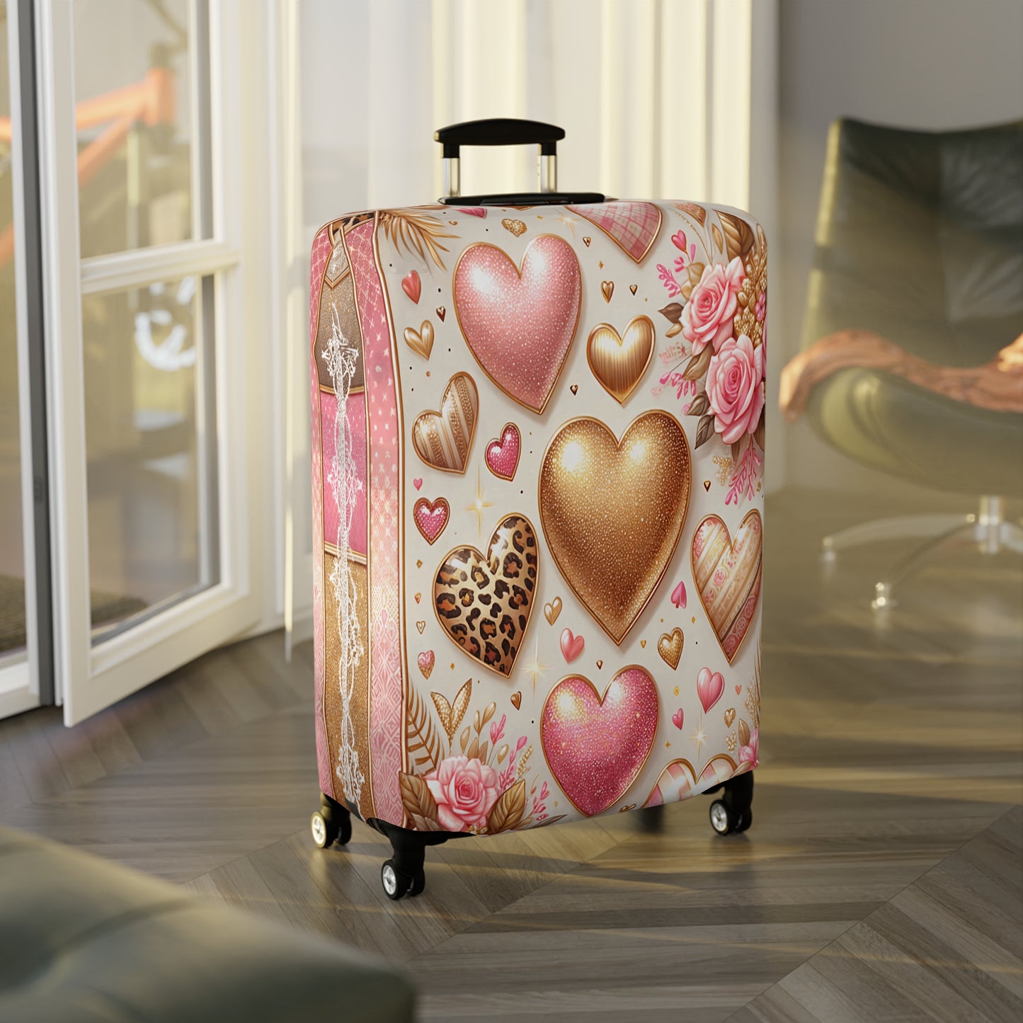 Luggage Cover, Hearts, awd-430