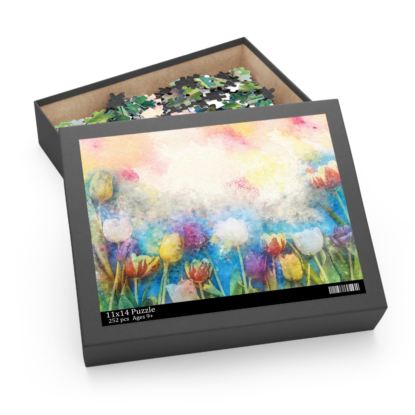 Personalised/Non-Personalised Puzzle, Floral (120, 252, 500-Piece)