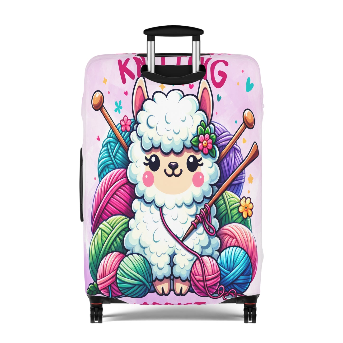 Luggage Cover, Knitting Addict Lamb, awd-1698