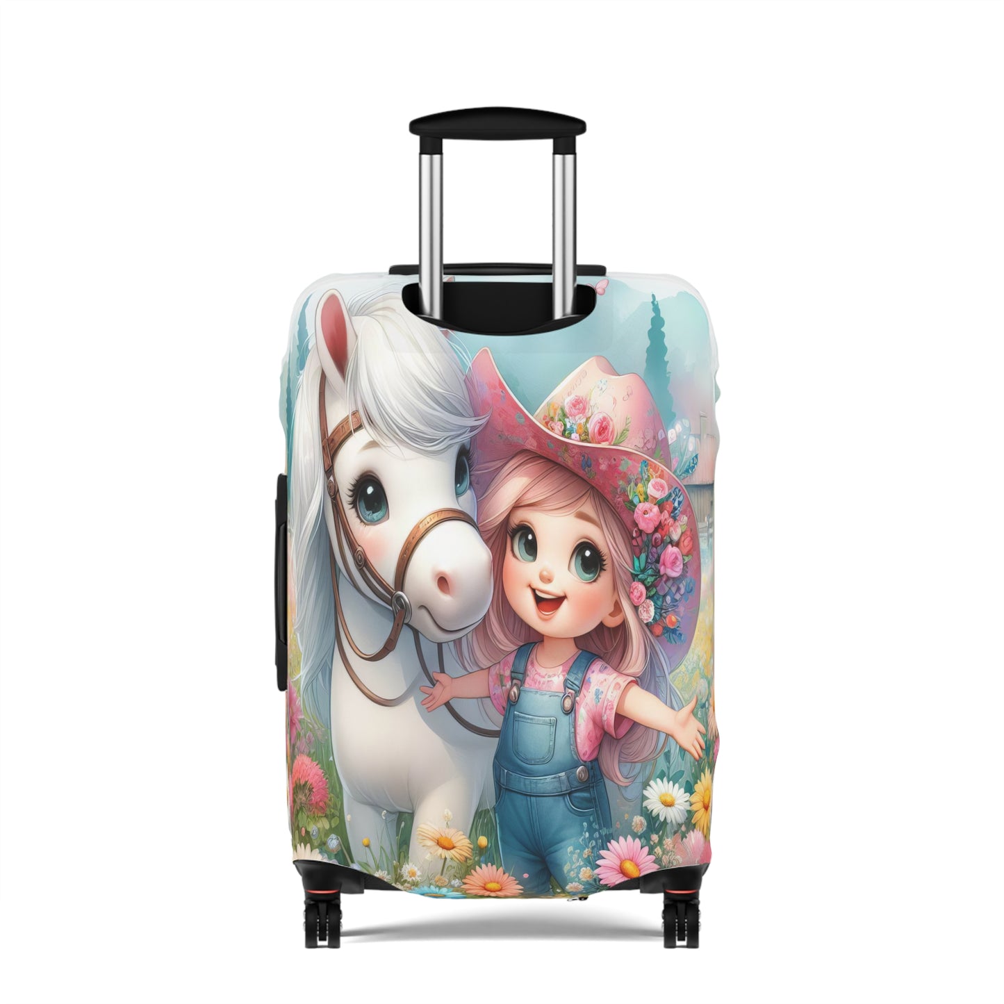 Luggage Cover, Just a Girl who Loves Horses, awd-3070