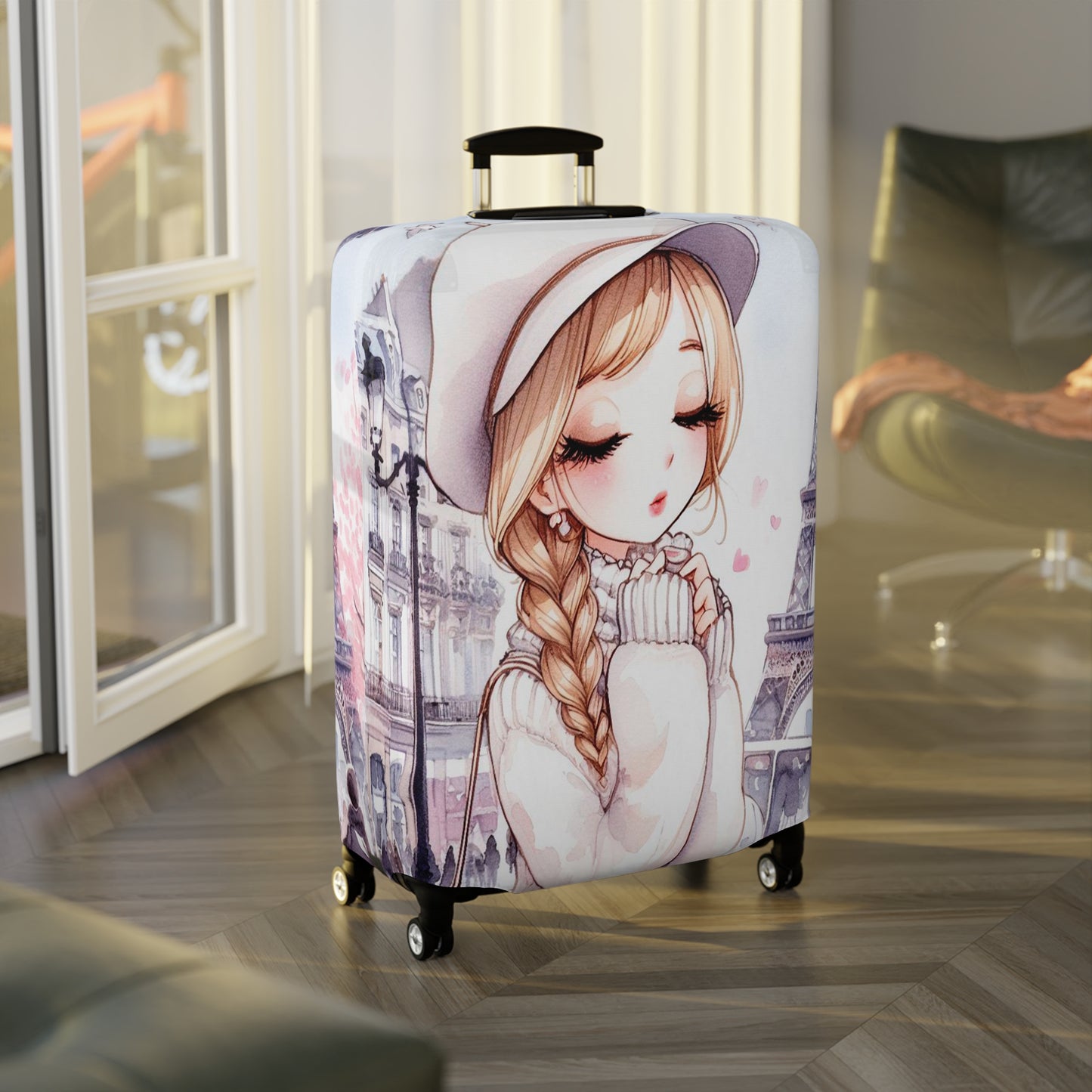 Luggage Cover, Just a Girl Who loves Travelling, awd-2101