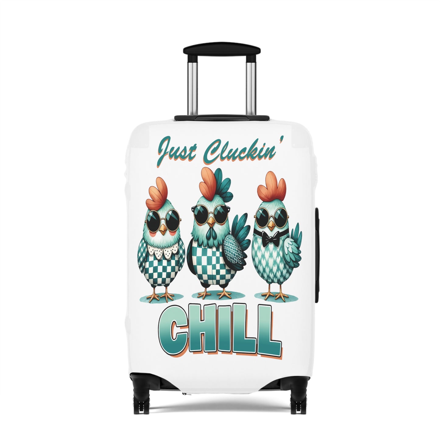 Luggage Cover, Chicken, Just Cluckin' Chill, awd-1255