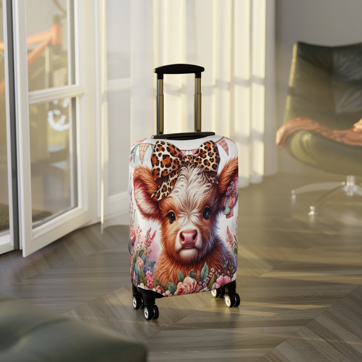 Luggage Cover, Highland Cow, awd-5003