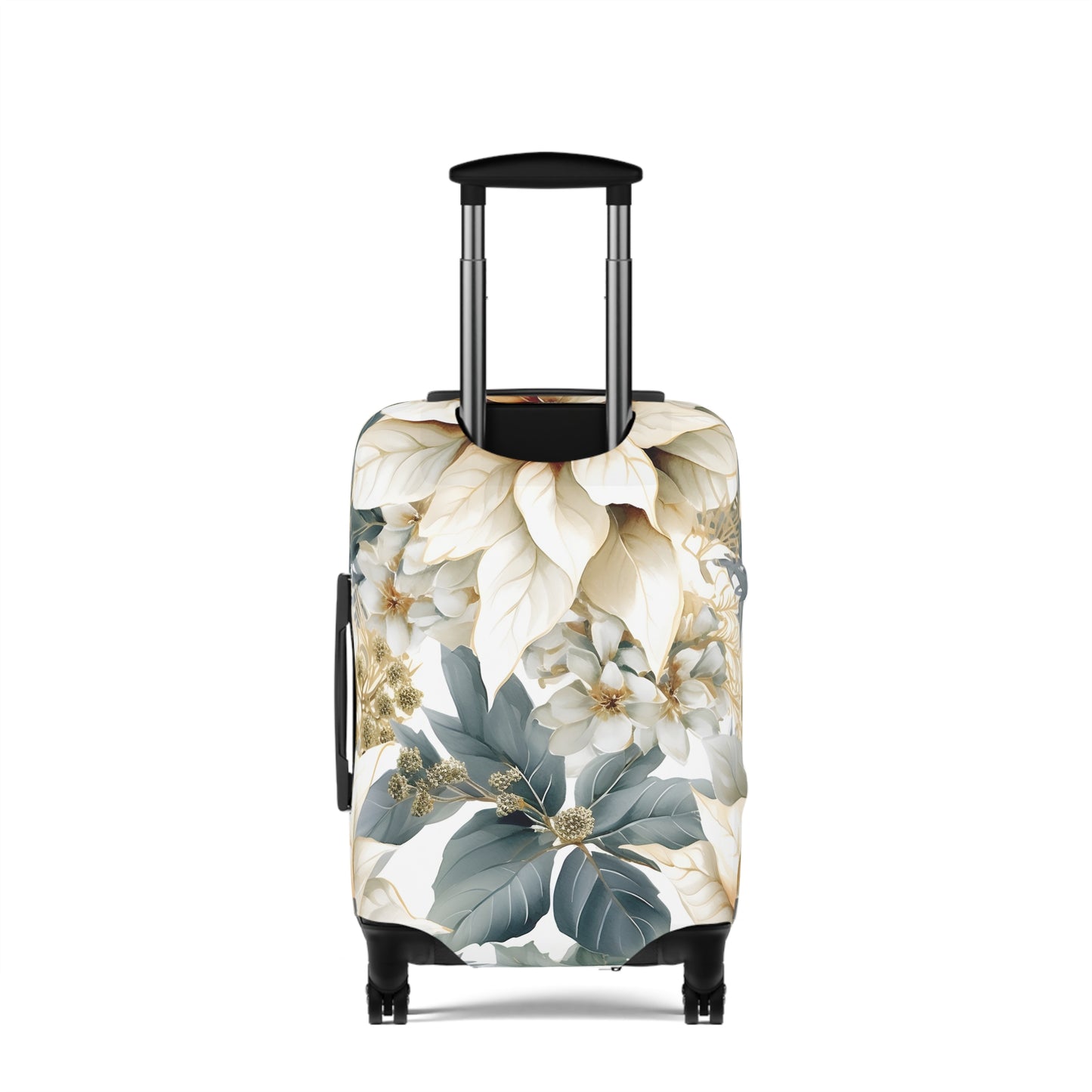 Luggage Cover, Cream Poinsettia