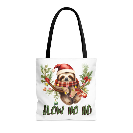 Tote Bag, Christmas, Sloth, Personalised/Non-Personalised Tote bag