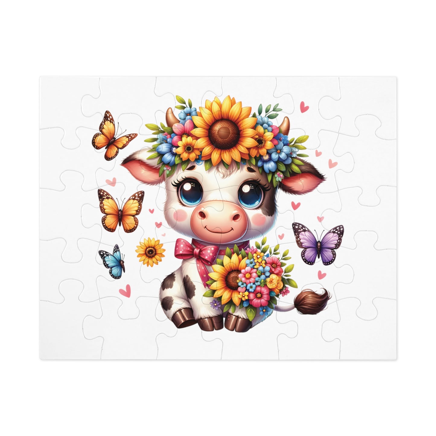 Jigsaw Puzzle, Highland Cow, Personalised/Non-Personalised (30, 110, 252, 500,1000-Piece)