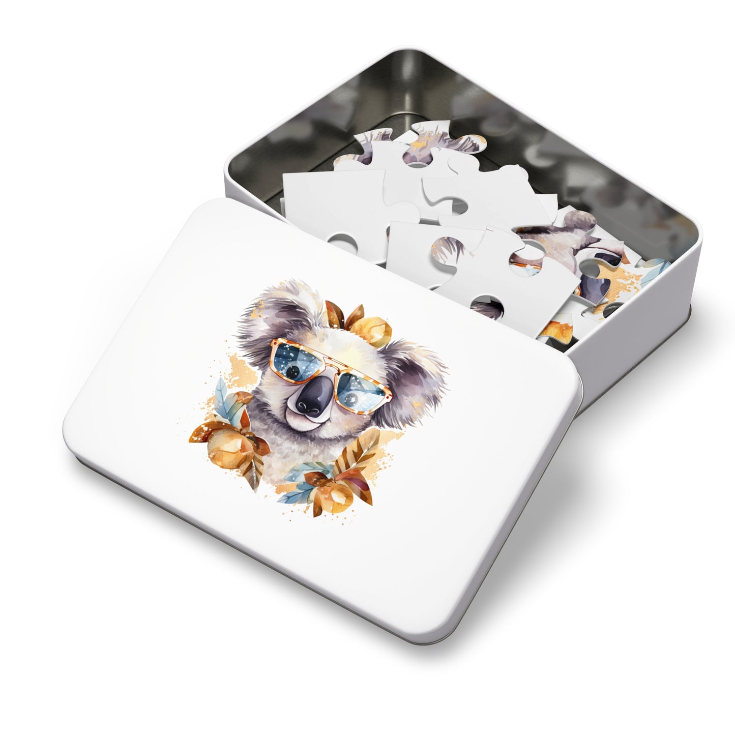 Jigsaw Puzzle in Tin, Australian Animals, Koala, Personalised/Non-Personalised, awd-509 (30, 110, 252, 500,1000-Piece)