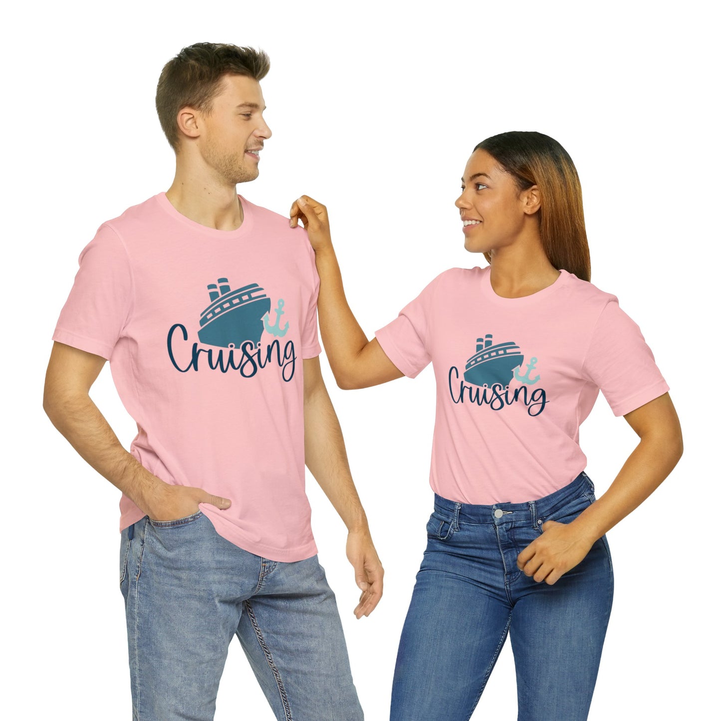 Unisex Adults Jersey Short Sleeve Tee, Cruise Tee, Cruising, 100% Cotton, Light Fabric 142 g/m²