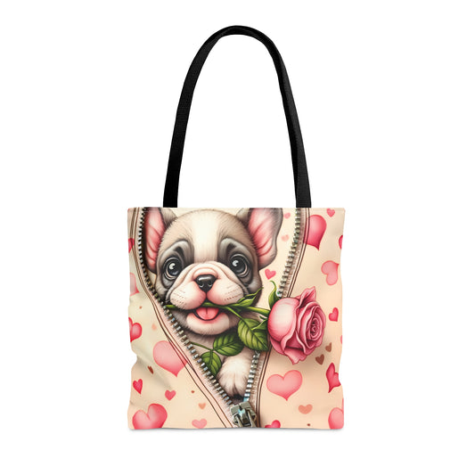 Tote Bag, Cute Dog, Personalised/Non-Personalised Tote bag