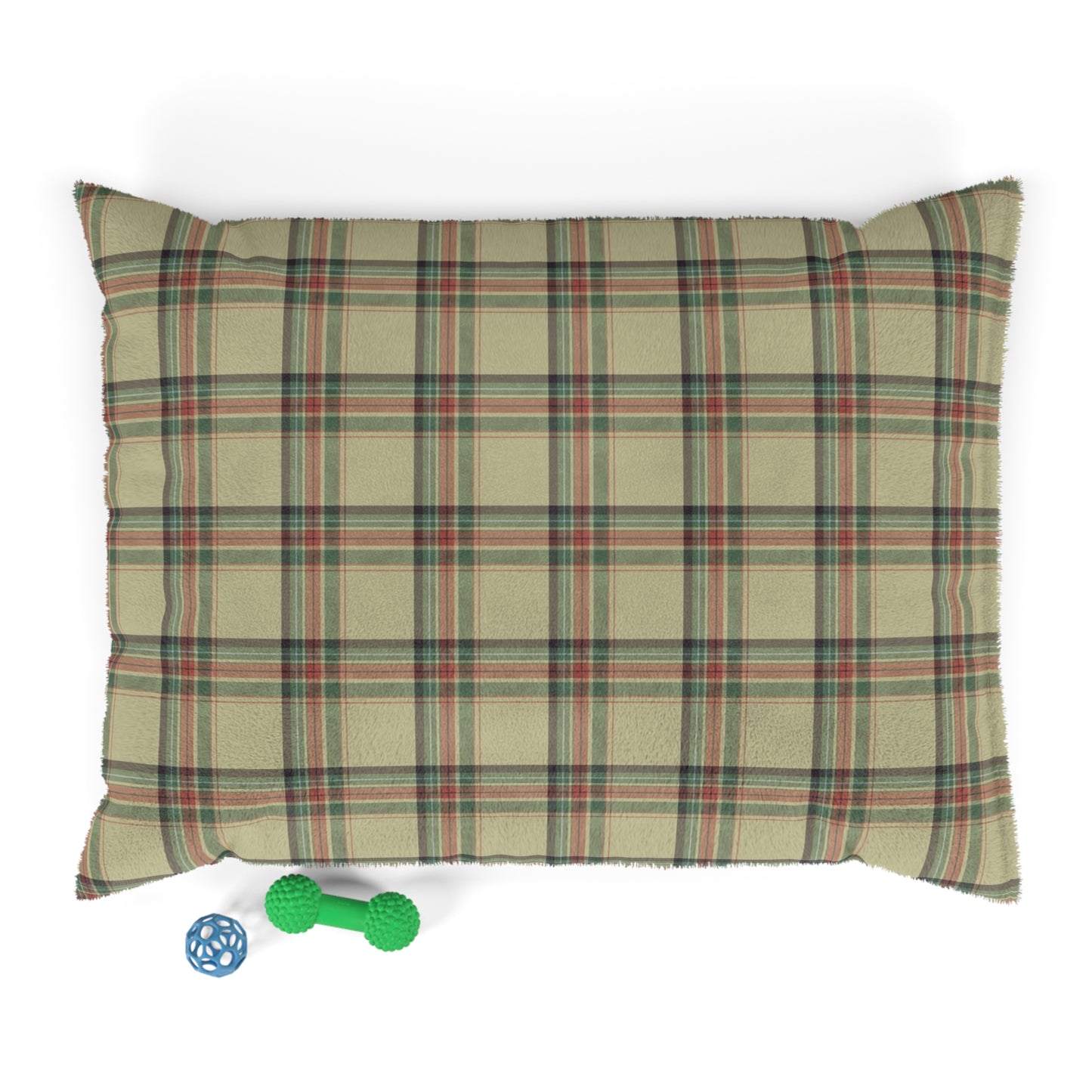 Luxury Pet Bed, feather soft fleece, Scottish Tartan1