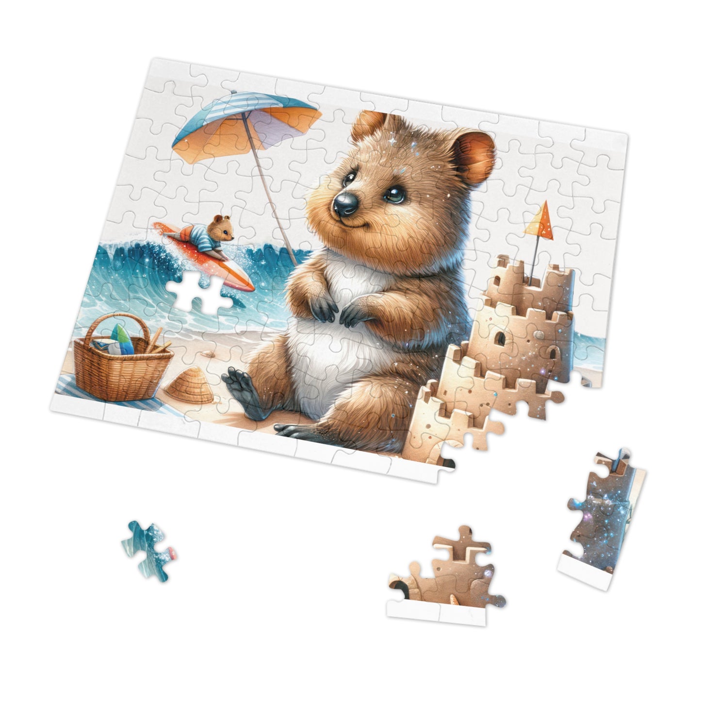 Jigsaw Puzzle in Tin, Australian Animals, Quokka, Personalised/Non-Personalised, awd-1325 (30, 110, 252, 500,1000-Piece)