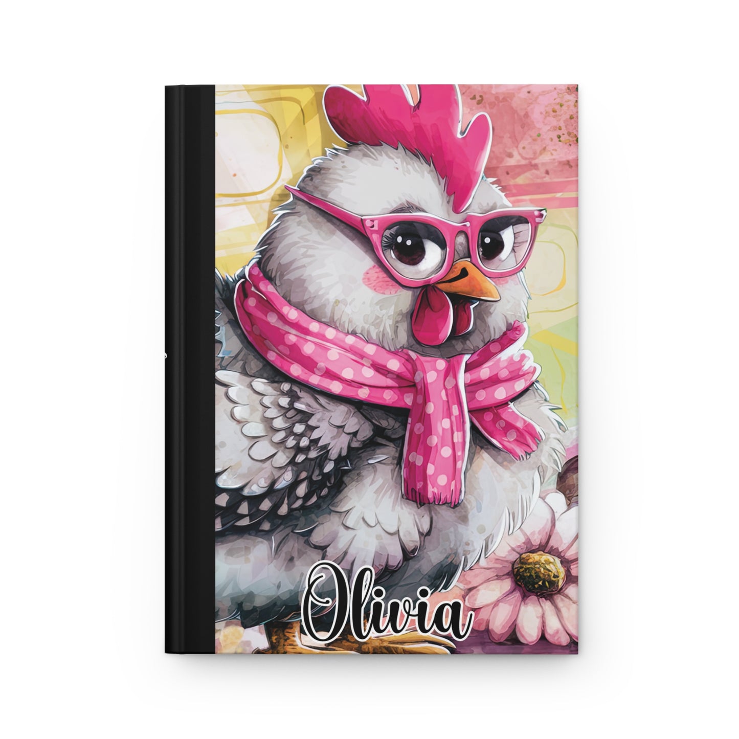 Personalised Hardcover Journal Matte, Chickens, awd-1714