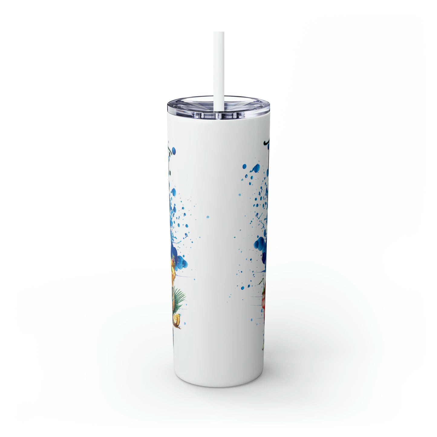 Skinny Tumbler with Straw, 20oz, Cruising Quote