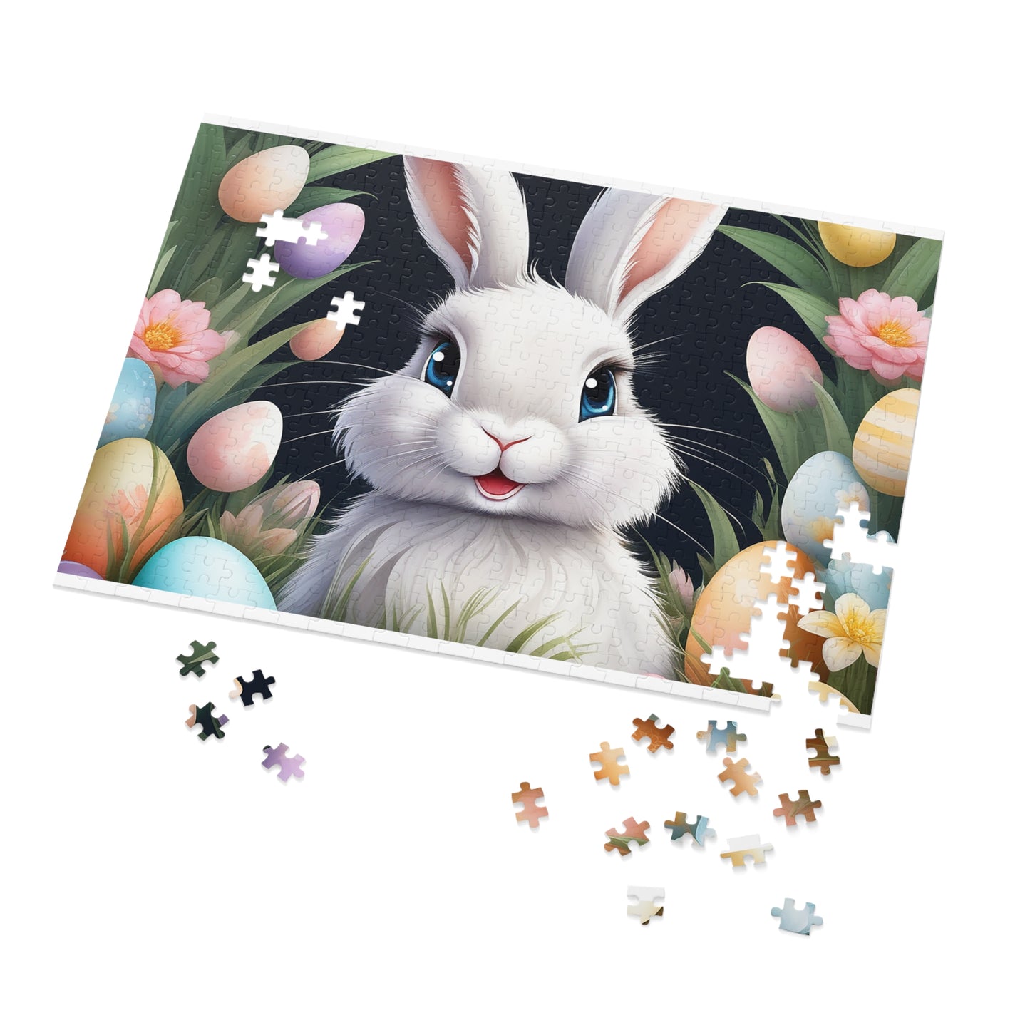 Puzzle, Easter, Rabbit, Personalised/Non-Personalised (30, 110, 252, 500,1000-Piece) awd-649