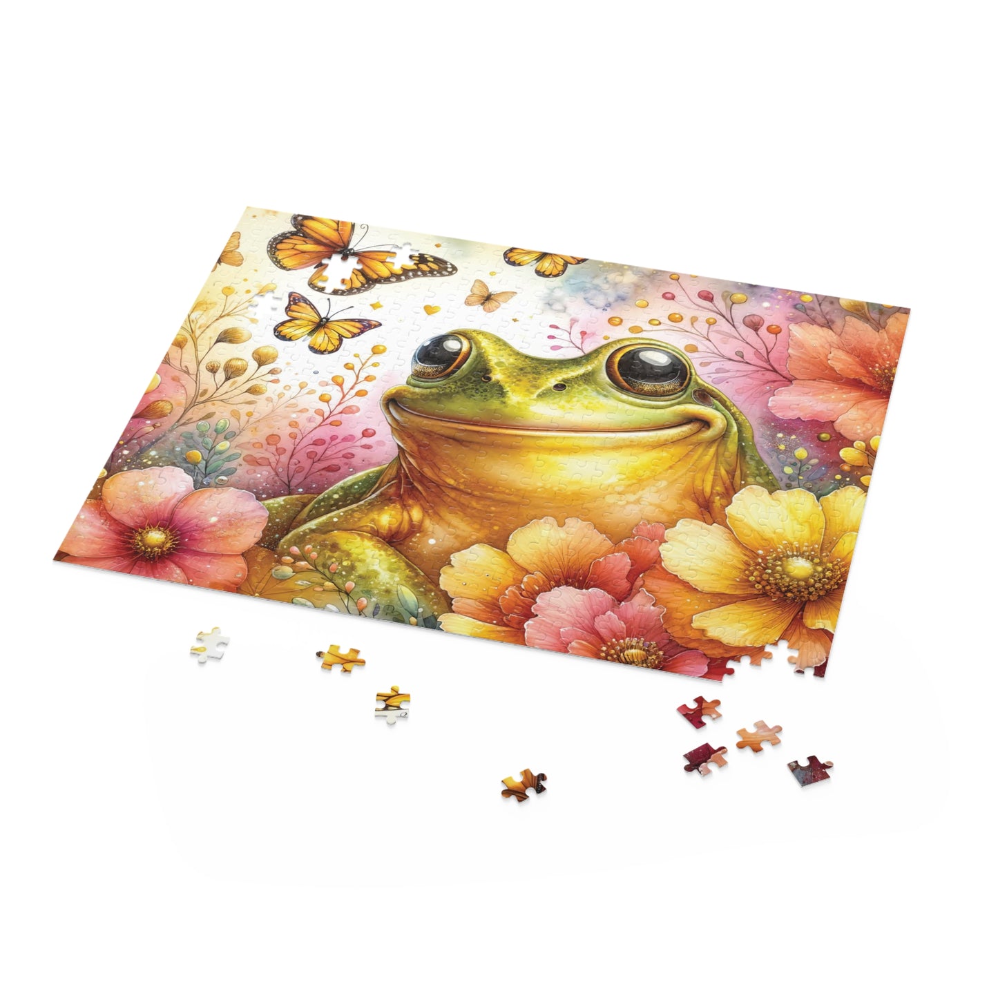 Personalised/Non-Personalised Puzzle, Frog (120, 252, 500-Piece)