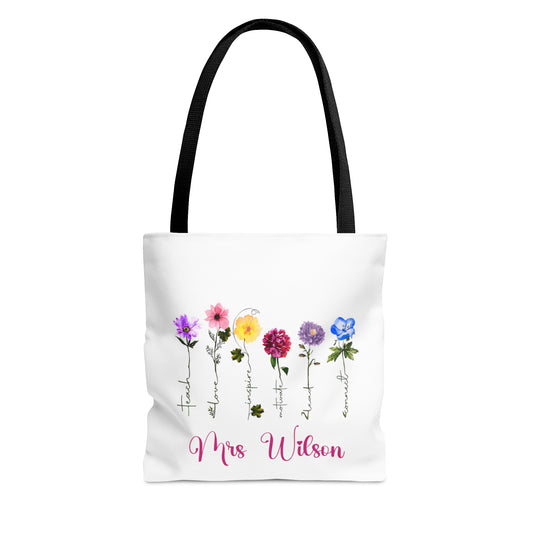 Personalised Tote Bag, Teacher Tote bag