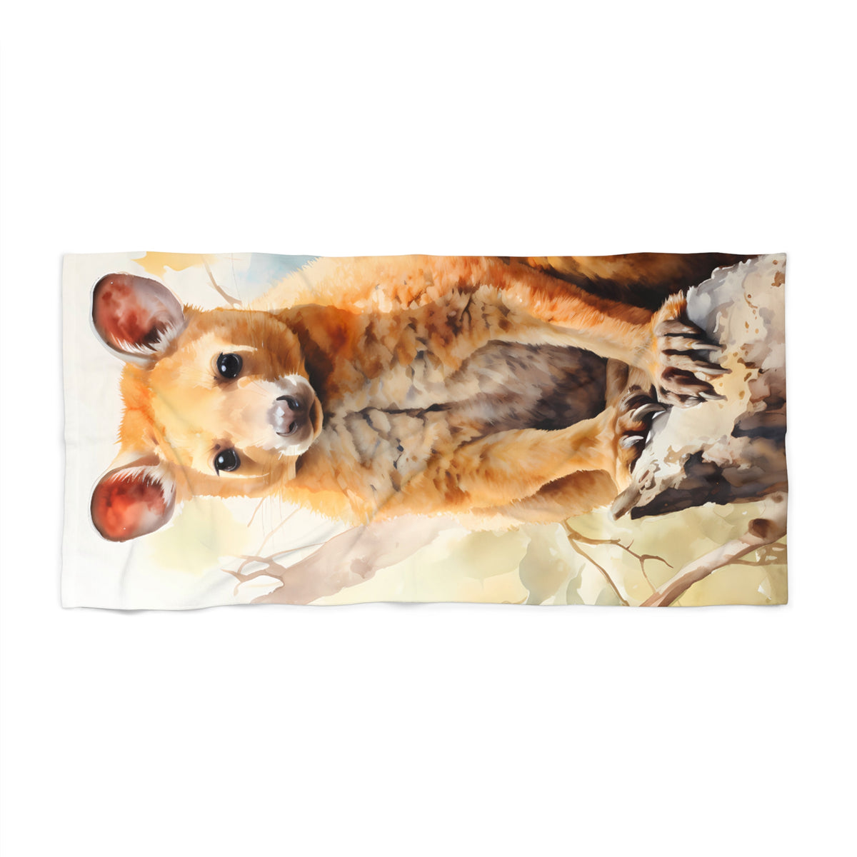 Beach Towel, Australian Animals, possum, Polycotton Towel, 2 sizes Available