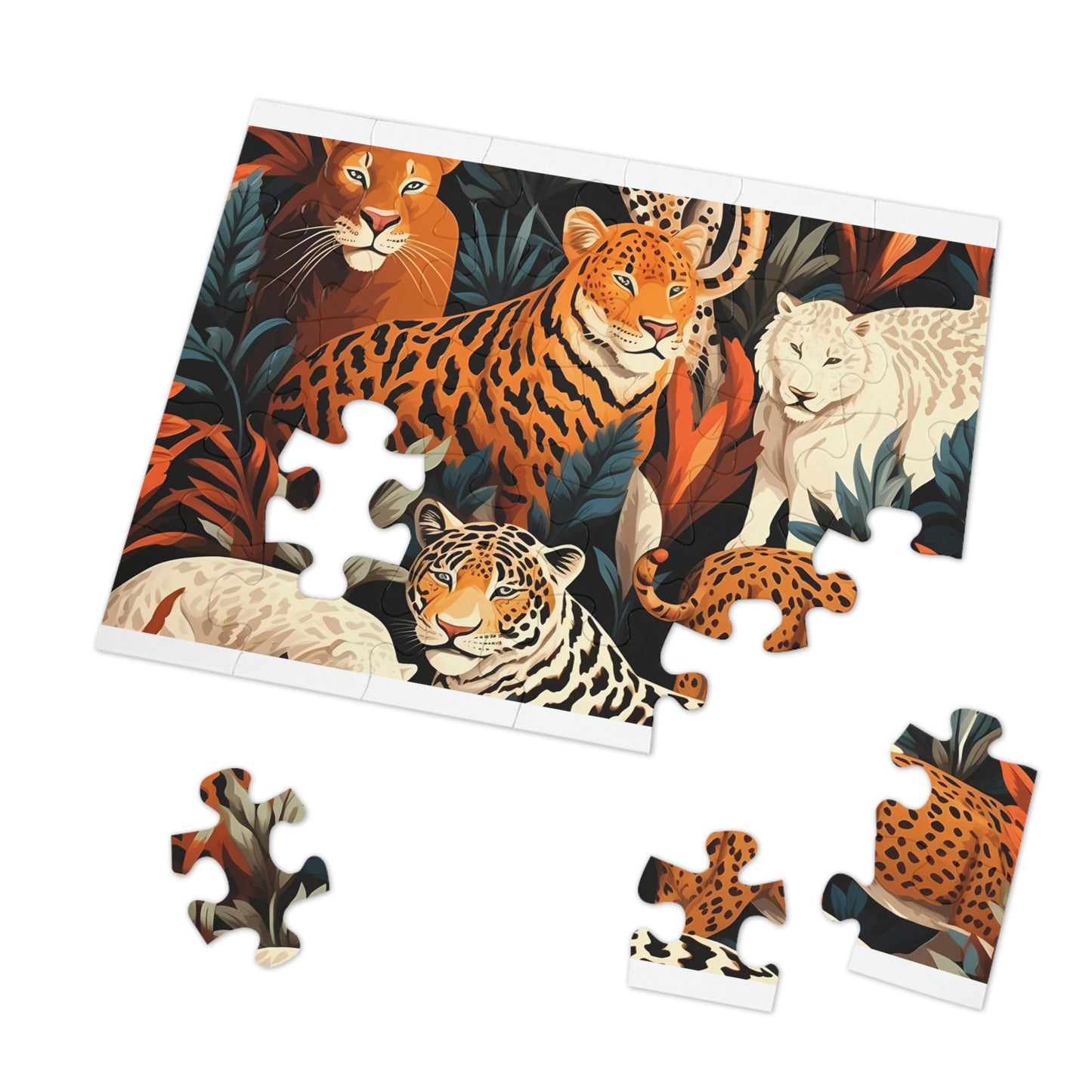 Jigsaw Puzzle, Leopard, Personalised/Non-Personalised (30, 110, 252, 500,1000-Piece)