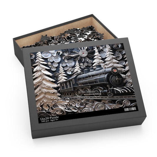 Personalised/Non-Personalised Puzzle, Train (120, 252, 500-Piece)