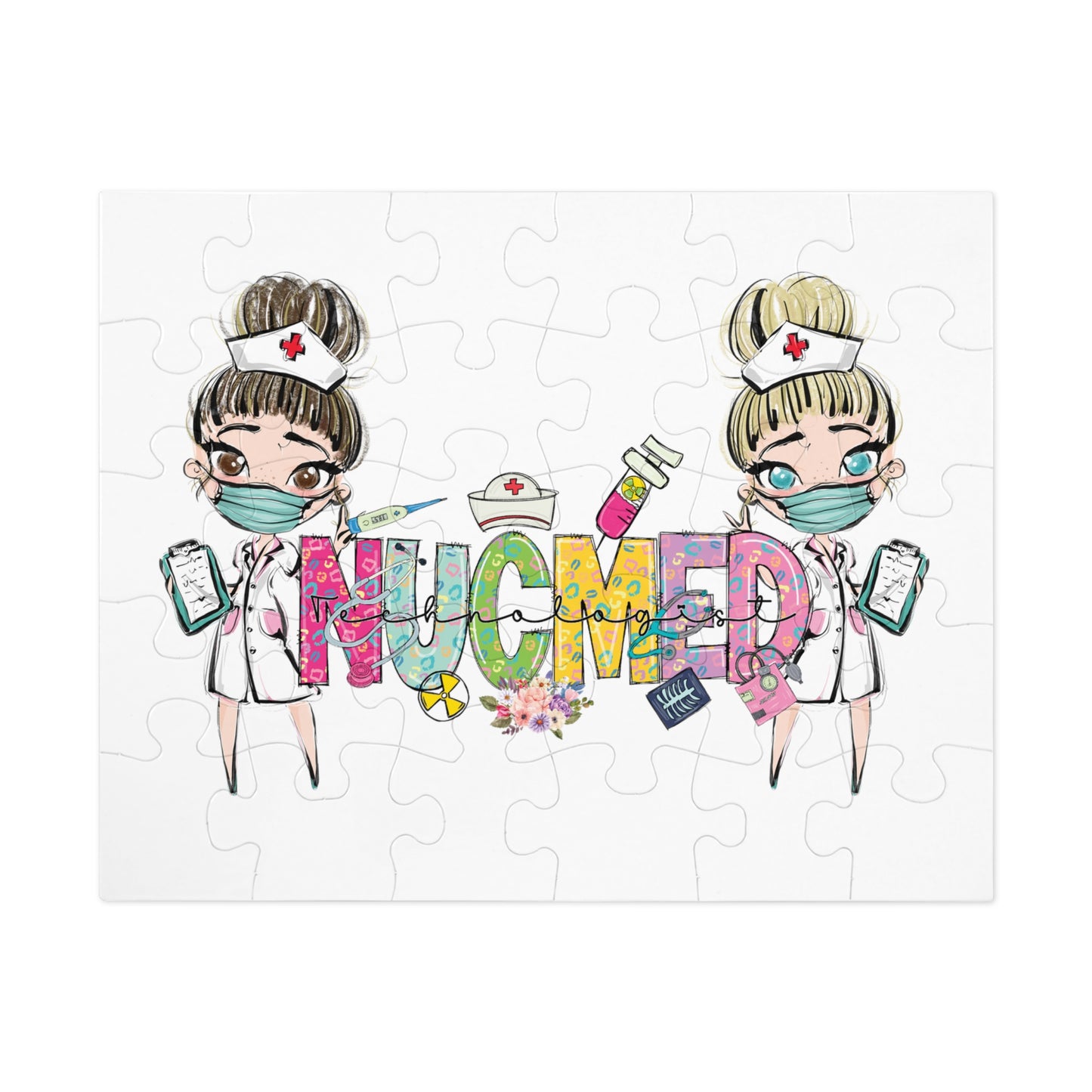 Jigsaw Puzzle, Christmas, NUCMED Nurse, Personalised/Non-Personalised (30, 110, 252, 500,1000-Piece)