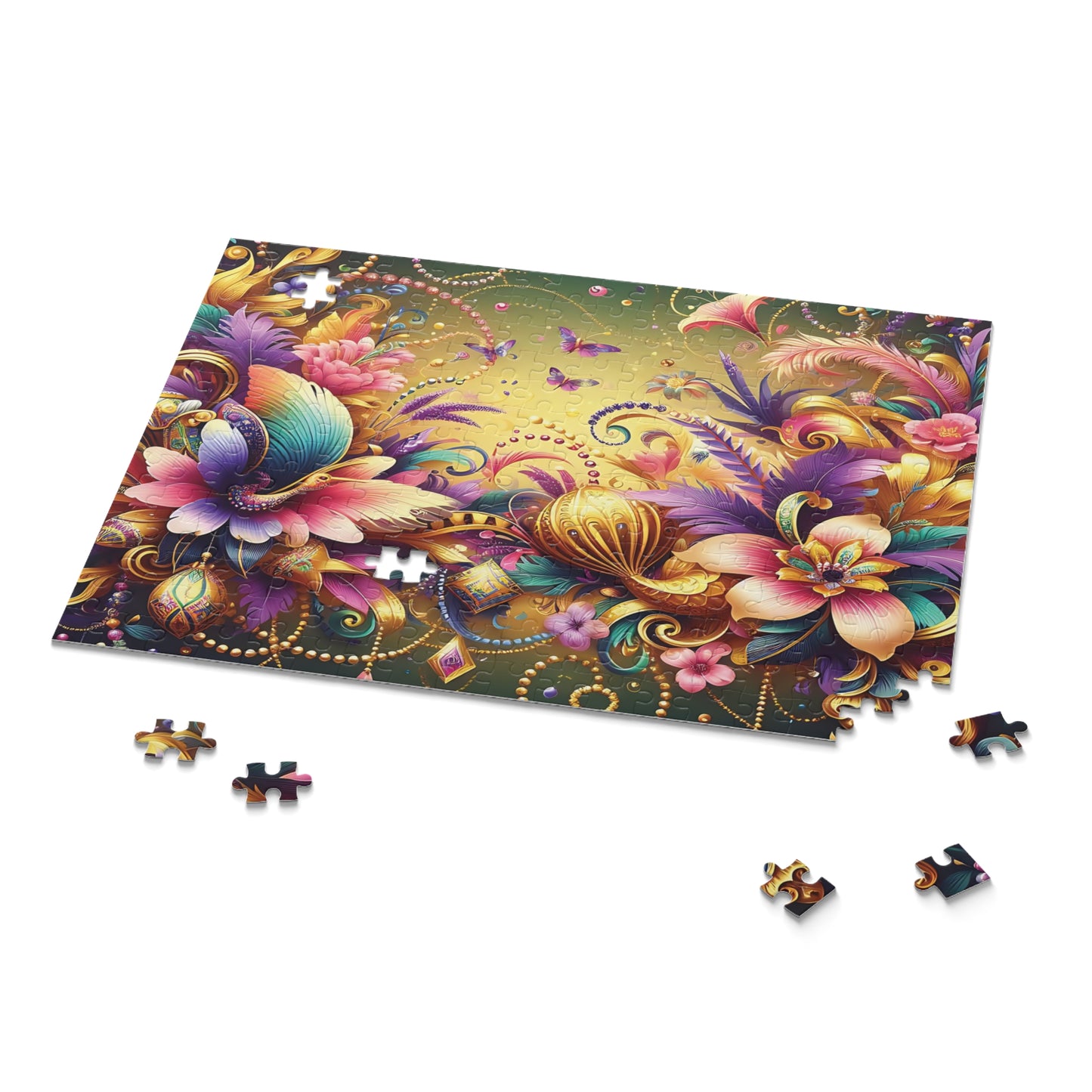 Personalised/Non-Personalised Puzzle, Floral (120, 252, 500-Piece)