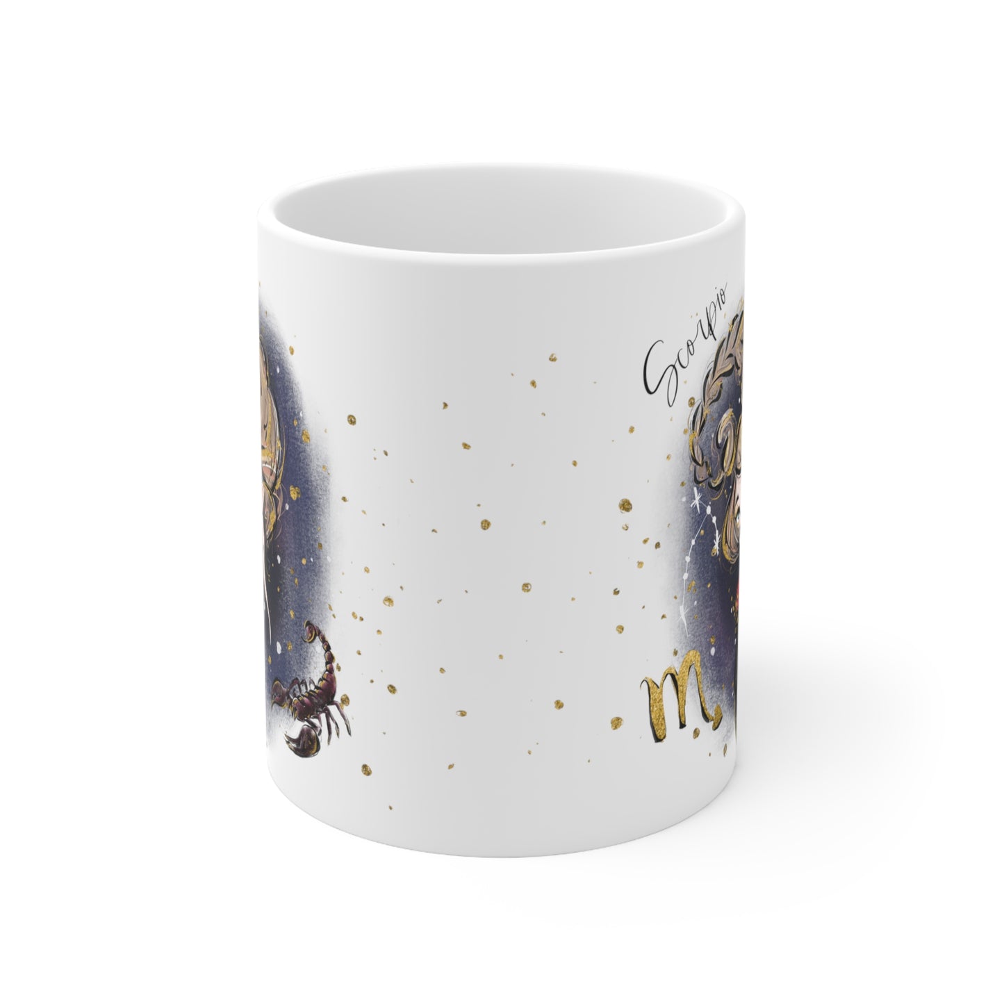 Personalised/Non Personalised Zodiac Sign, Scorpio, Ceramic Mug 11oz