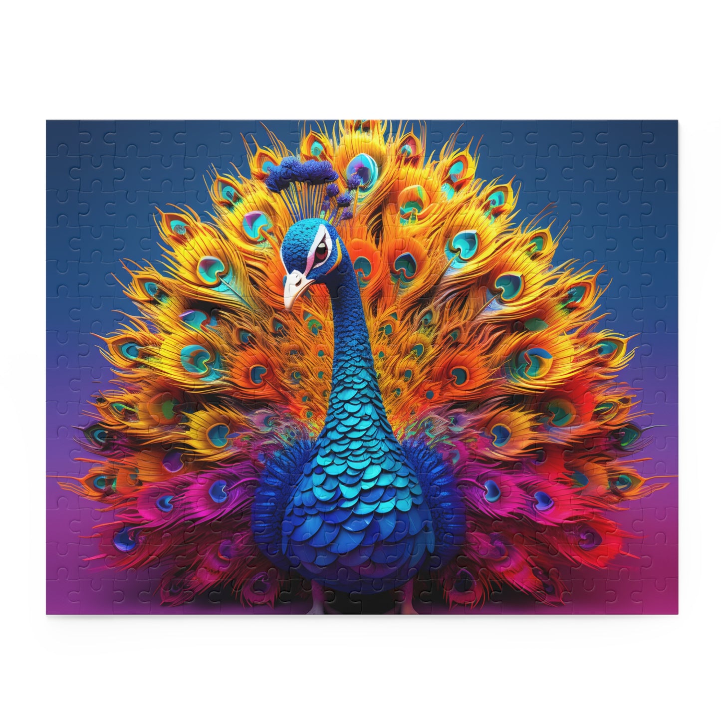 Personalised/Non-Personalised Puzzle, Peacock (120, 252, 500-Piece)