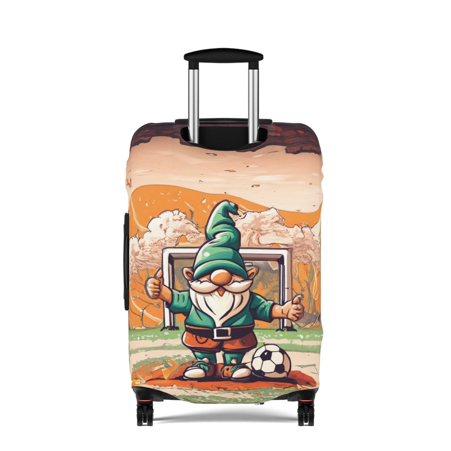 Luggage Cover, Retro Soccer Gnome, awd-5027