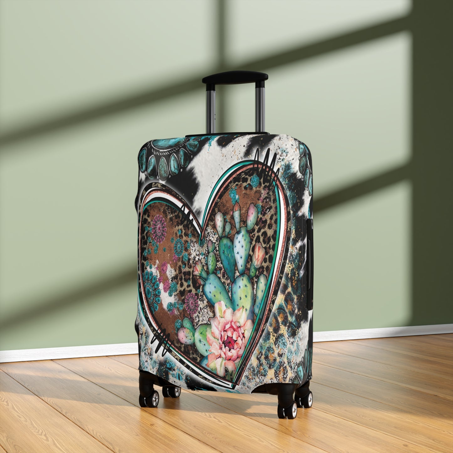 Luggage Cover, Country and Western, Heart, awd-041