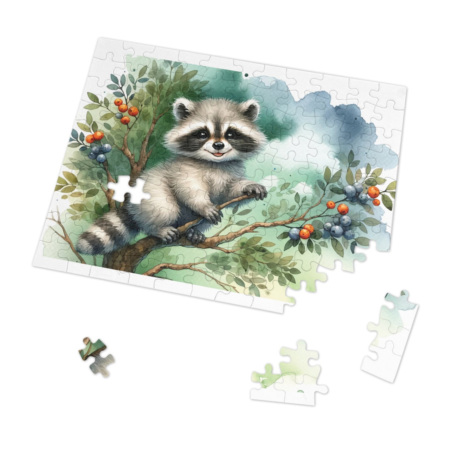 Jigsaw Puzzle, Racoon, Personalised/Non-Personalised (30, 110, 252, 500,1000-Piece)