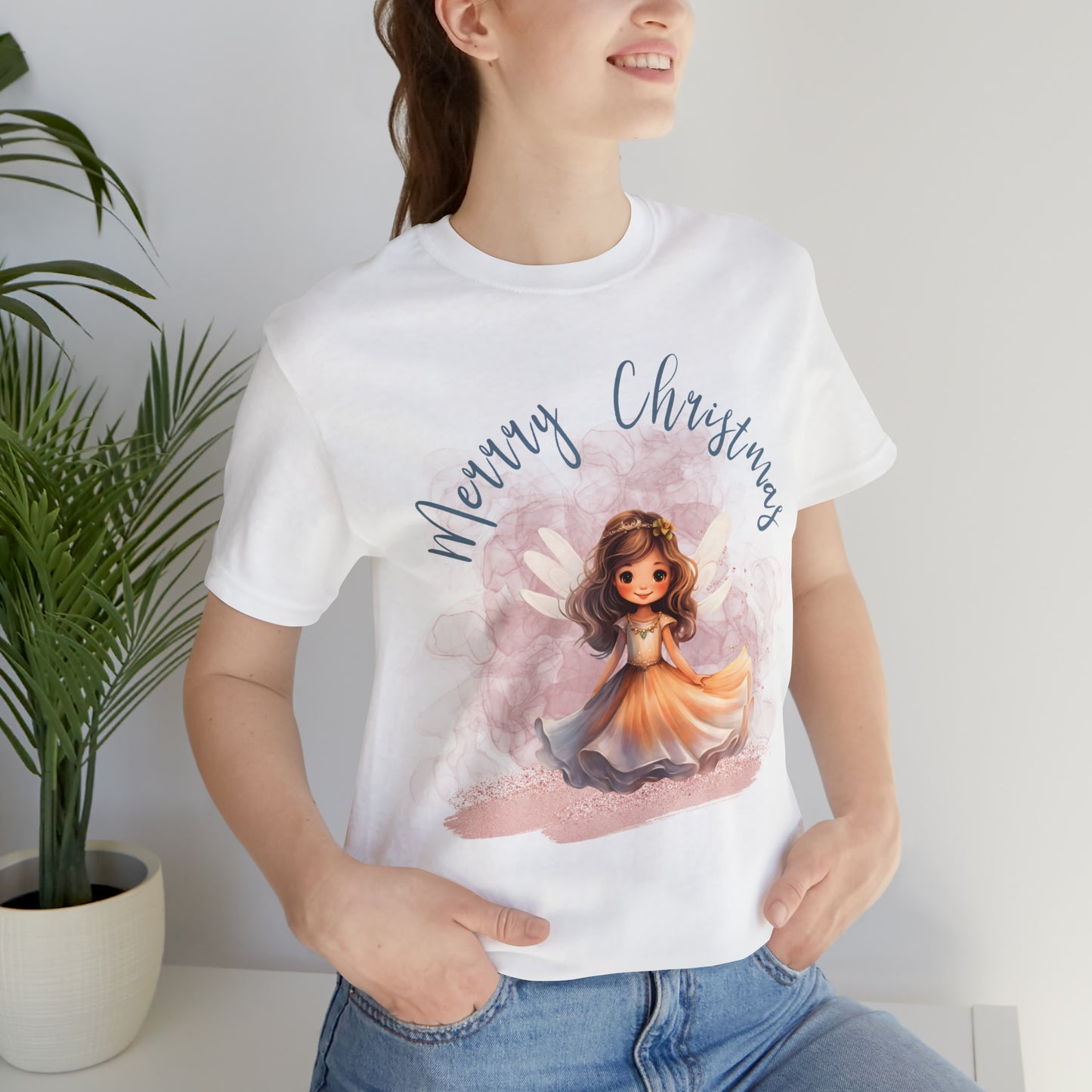 Unisex Jersey Short Sleeve Tee Christmas, Women's Fairy T-shirt - A0013