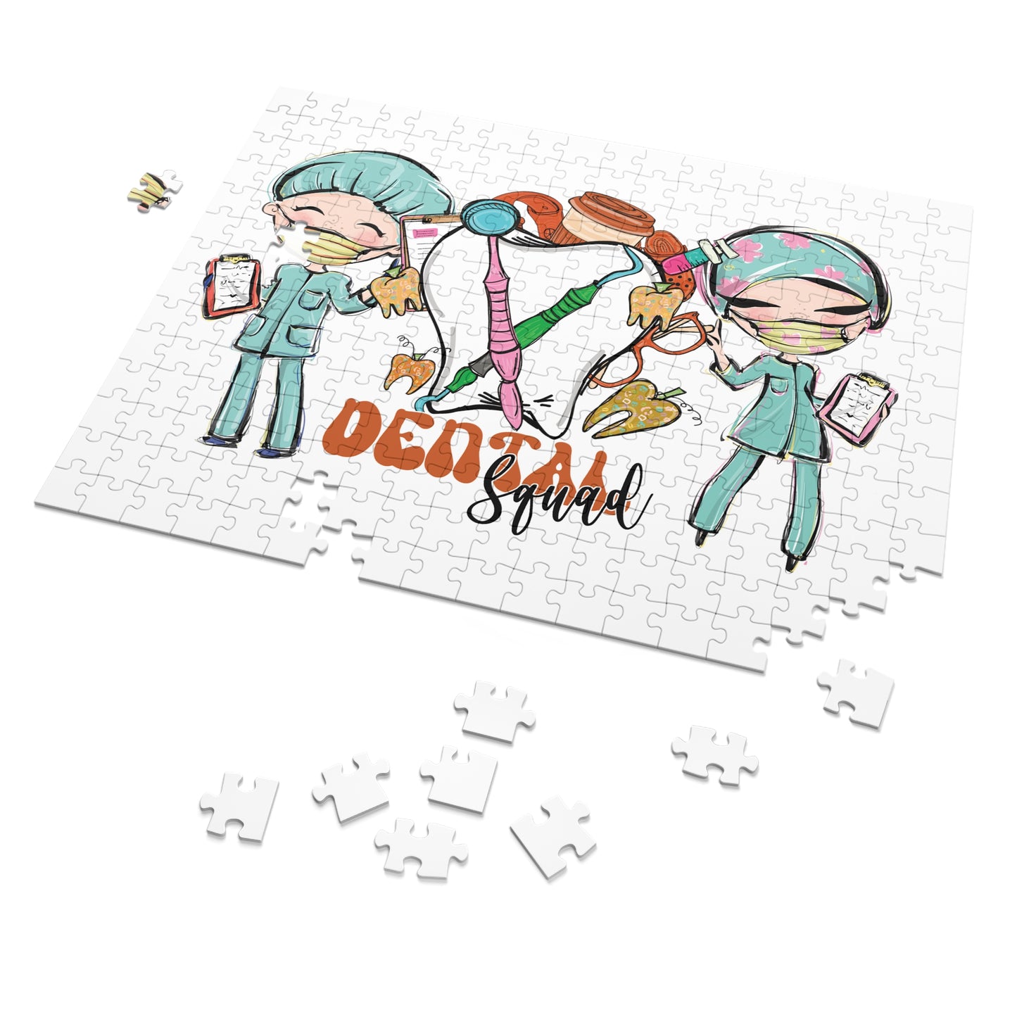 Jigsaw Puzzle, Dental Squad, Personalised/Non-Personalised (30, 110, 252, 500,1000-Piece)