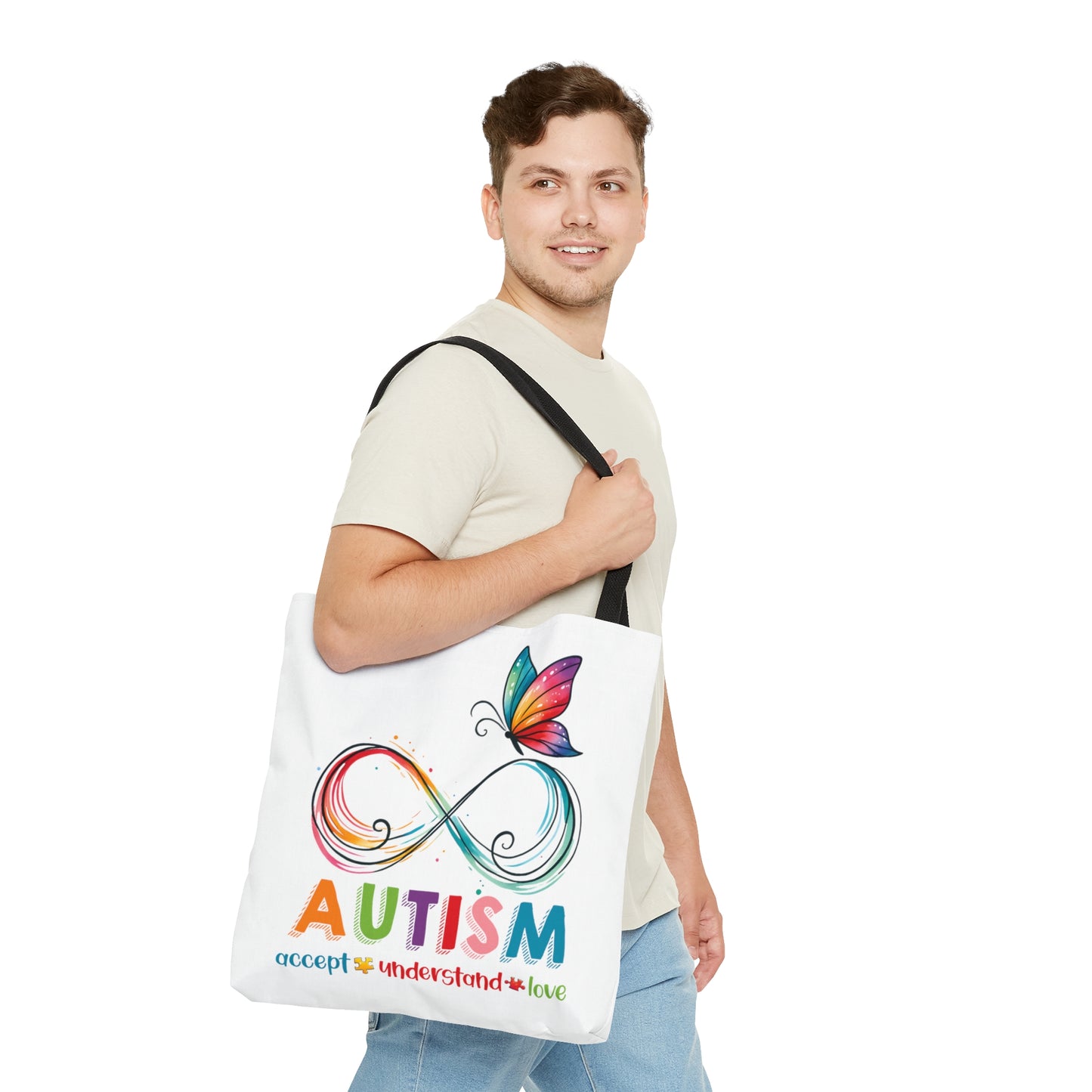 Tote Bag, Autism, Accept, Understand, Love, Personalised/Non-Personalised Tote bag