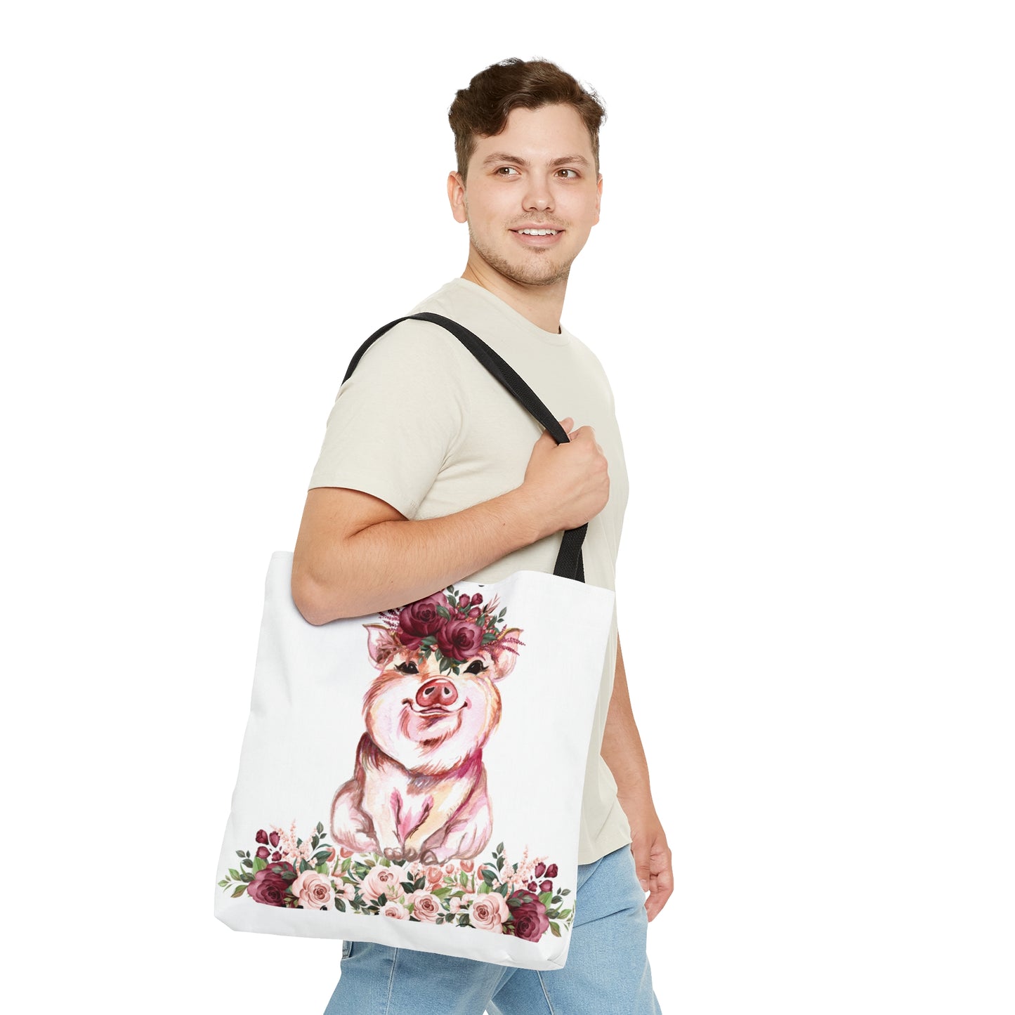 Tote Bag, Pigs, Personalised/Non-Personalised Tote bag